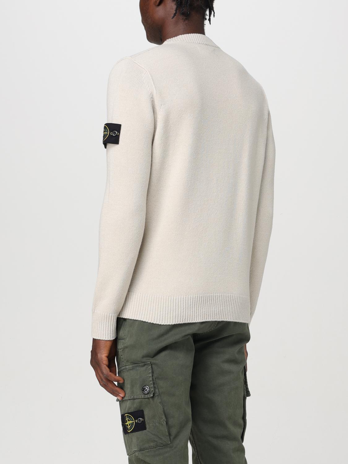 STONE ISLAND PULLOVER: Pullover herren Stone Island, Yellow Cream - Img 3