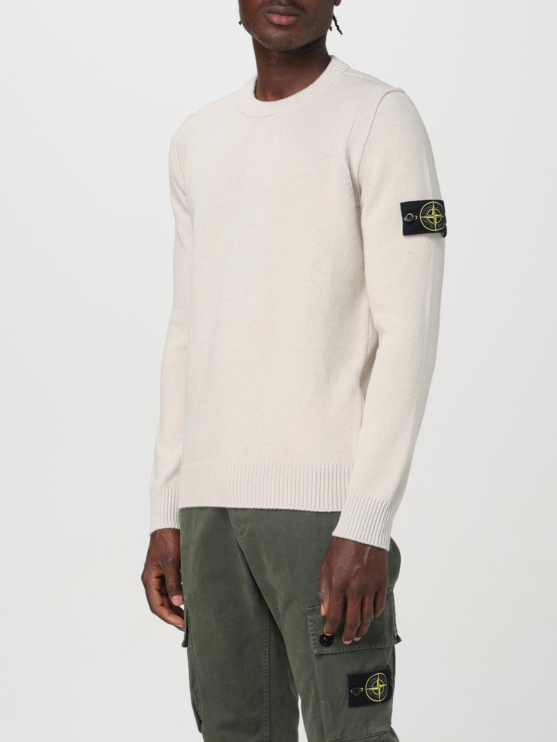 STONE ISLAND PULLOVER: Pullover herren Stone Island, Yellow Cream - Img 4