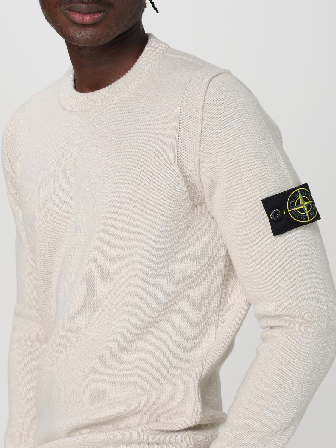 STONE ISLAND PULLOVER: Pullover herren Stone Island, Yellow Cream - Img 5
