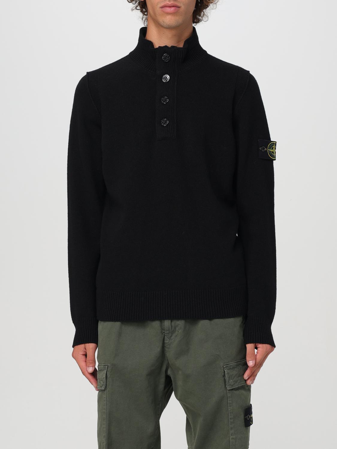 STONE ISLAND PULLOVER: Pullover herren Stone Island, Schwarz - Img 1