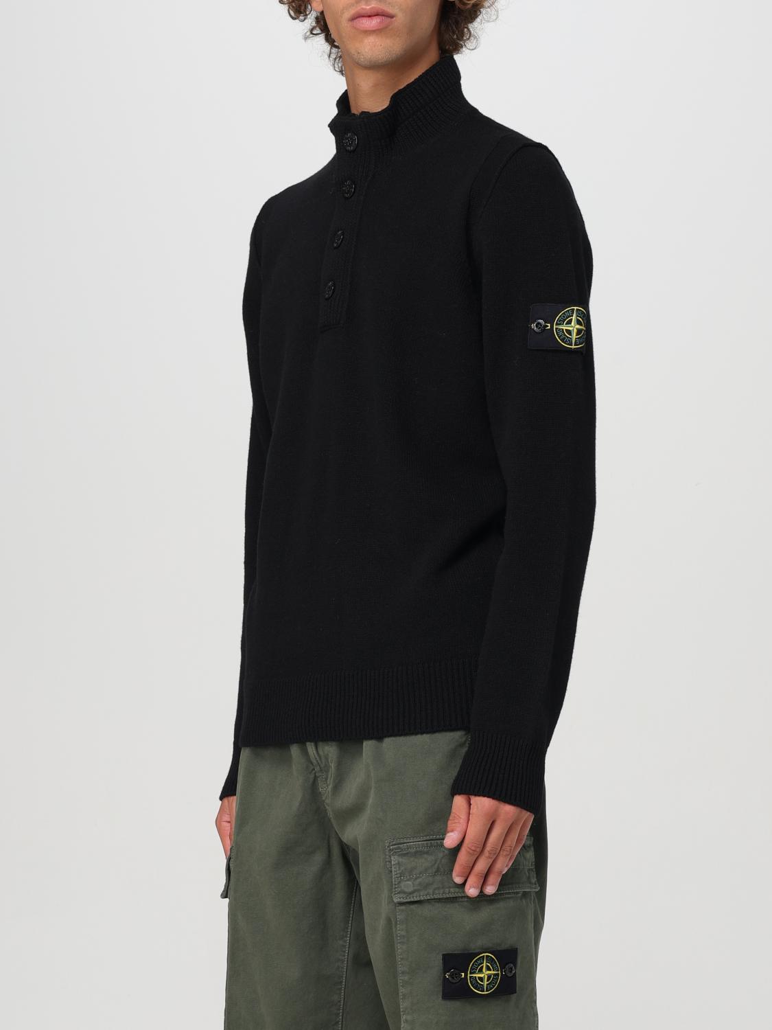 STONE ISLAND PULLOVER: Pullover herren Stone Island, Schwarz - Img 3