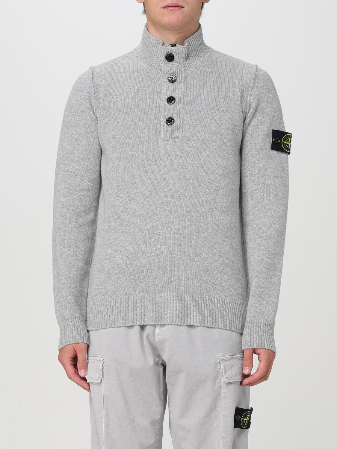 STONE ISLAND PULLOVER: Pullover herren Stone Island, Grau - Img 1