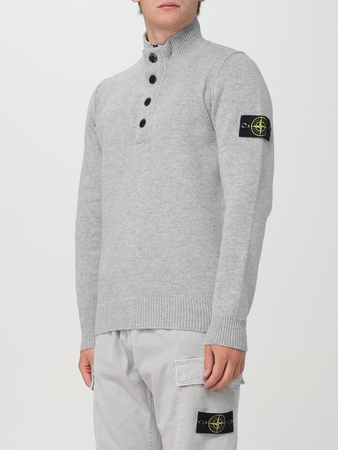 STONE ISLAND PULLOVER: Pullover herren Stone Island, Grau - Img 4