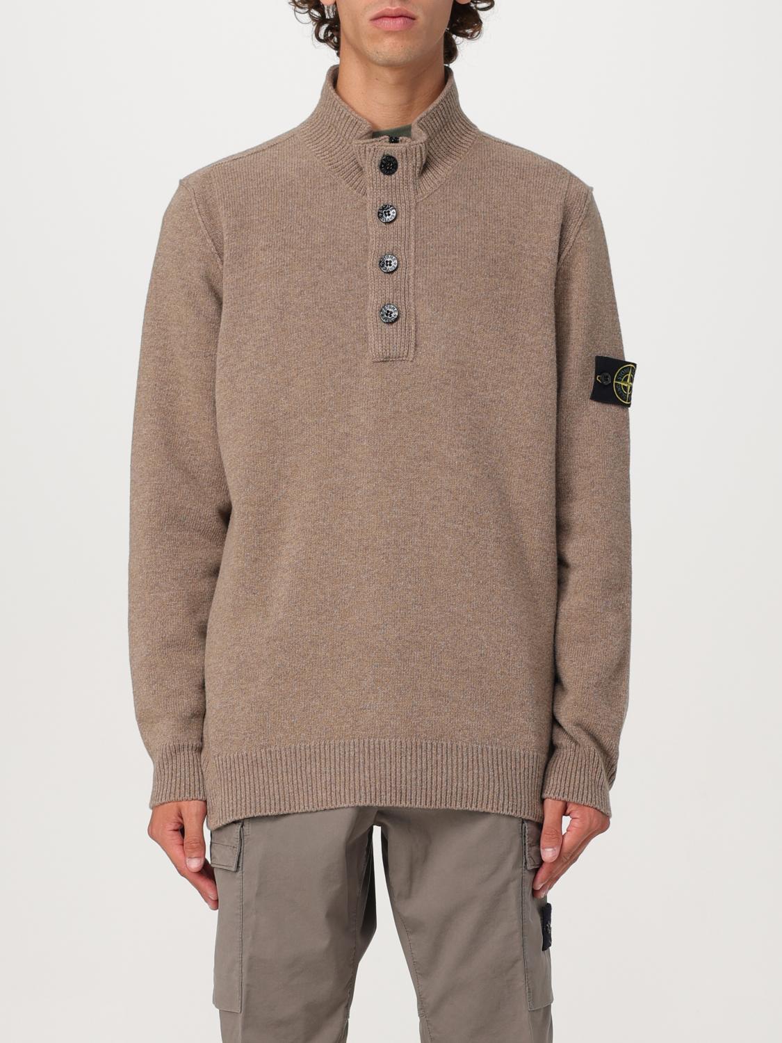 STONE ISLAND PULLOVER: Pullover herren Stone Island, Braun - Img 1