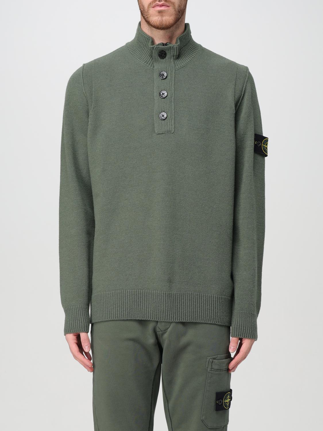 STONE ISLAND PULLOVER: Pullover herren Stone Island, Moosgrün - Img 1
