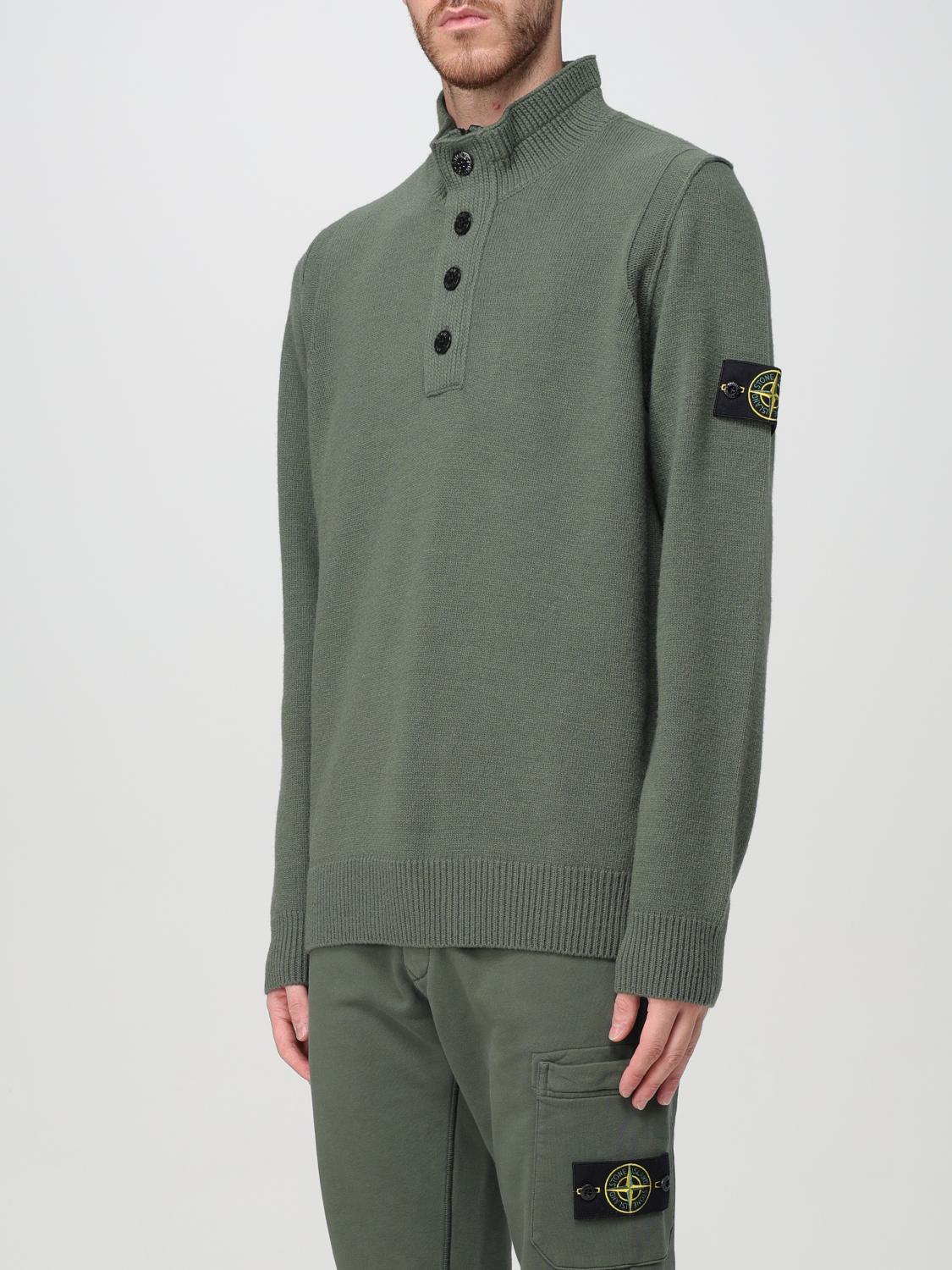 STONE ISLAND PULLOVER: Pullover herren Stone Island, Moosgrün - Img 4
