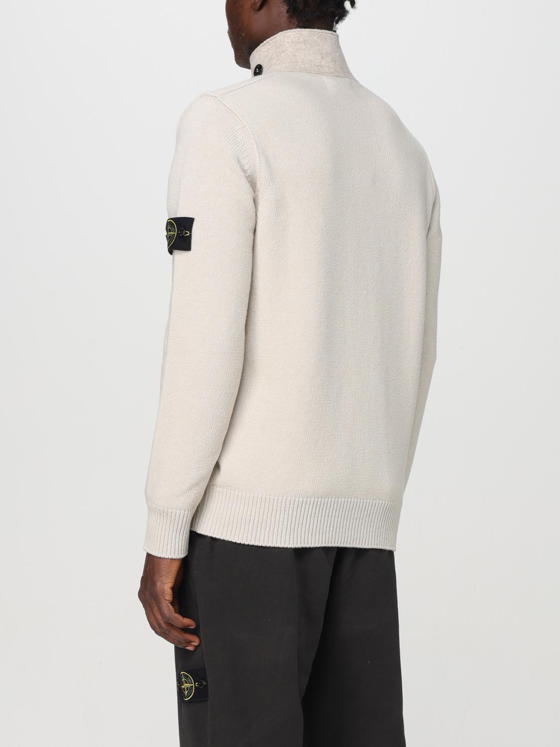 STONE ISLAND CARDIGAN: Sweater men Stone Island, White - Img 3