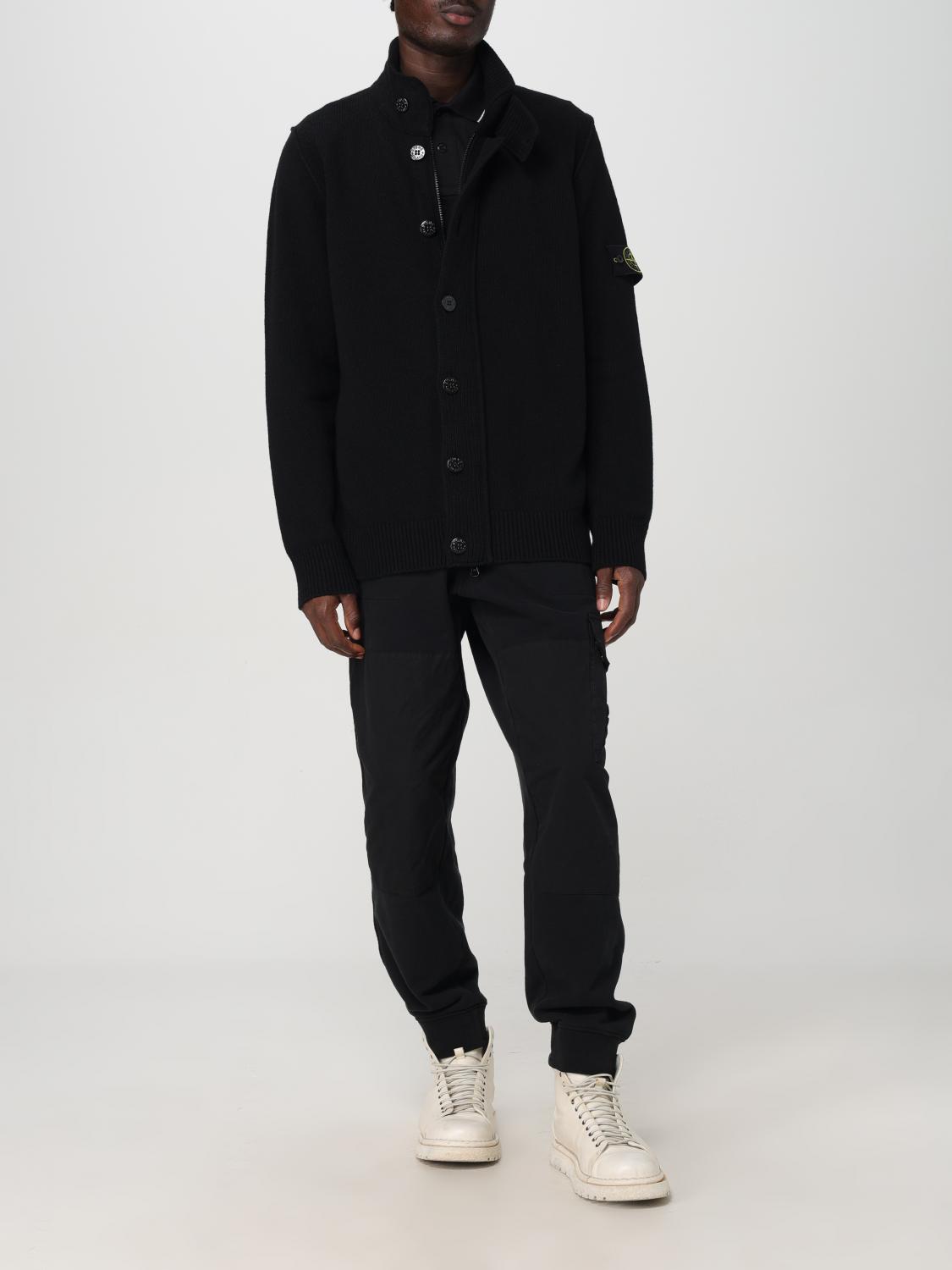 STONE ISLAND STRICKJACKE: Pullover herren Stone Island, Schwarz - Img 2
