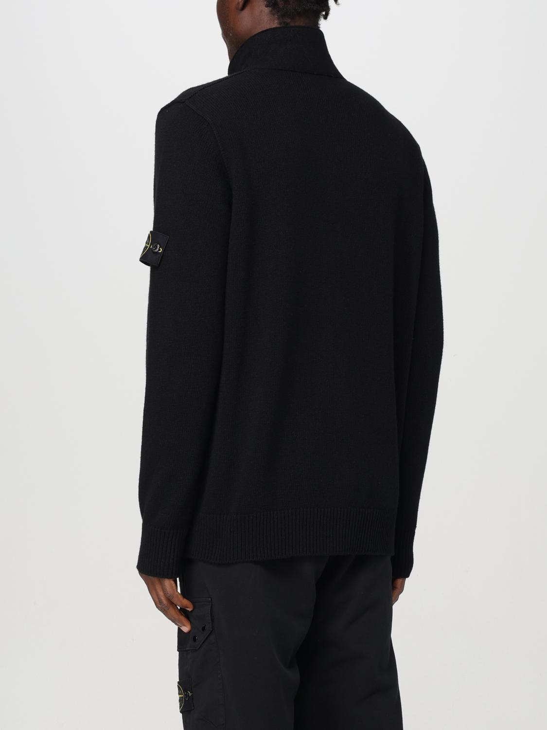 STONE ISLAND STRICKJACKE: Pullover herren Stone Island, Schwarz - Img 3