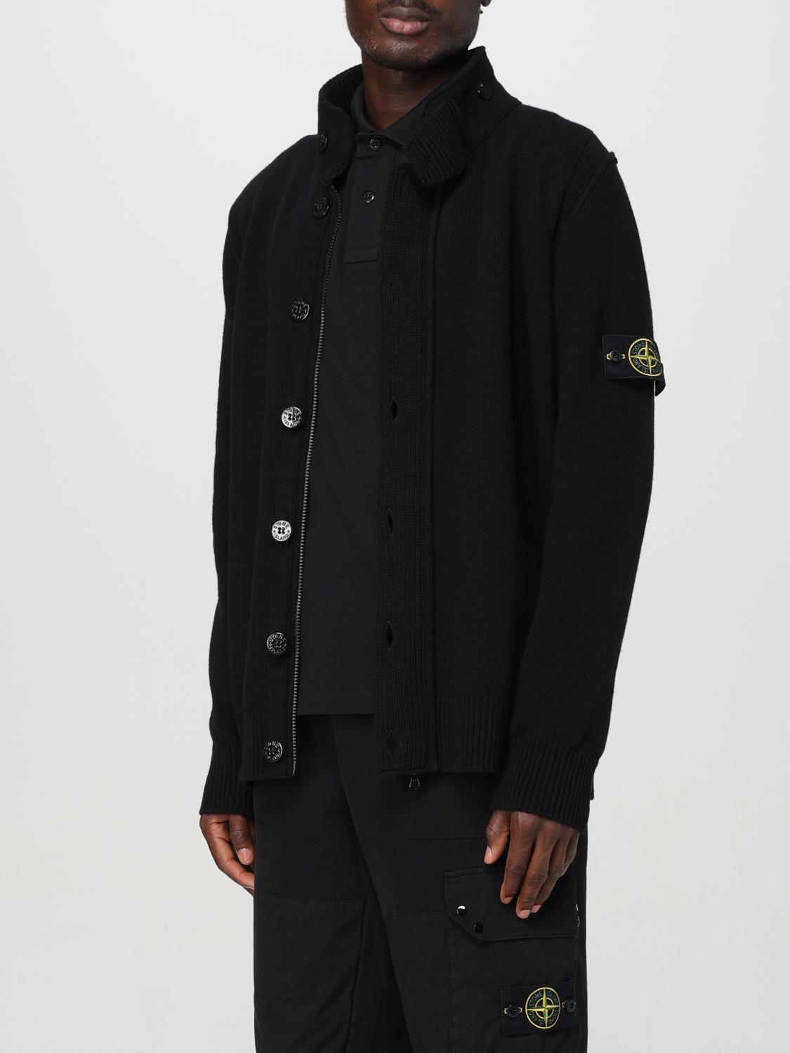 STONE ISLAND STRICKJACKE: Pullover herren Stone Island, Schwarz - Img 4