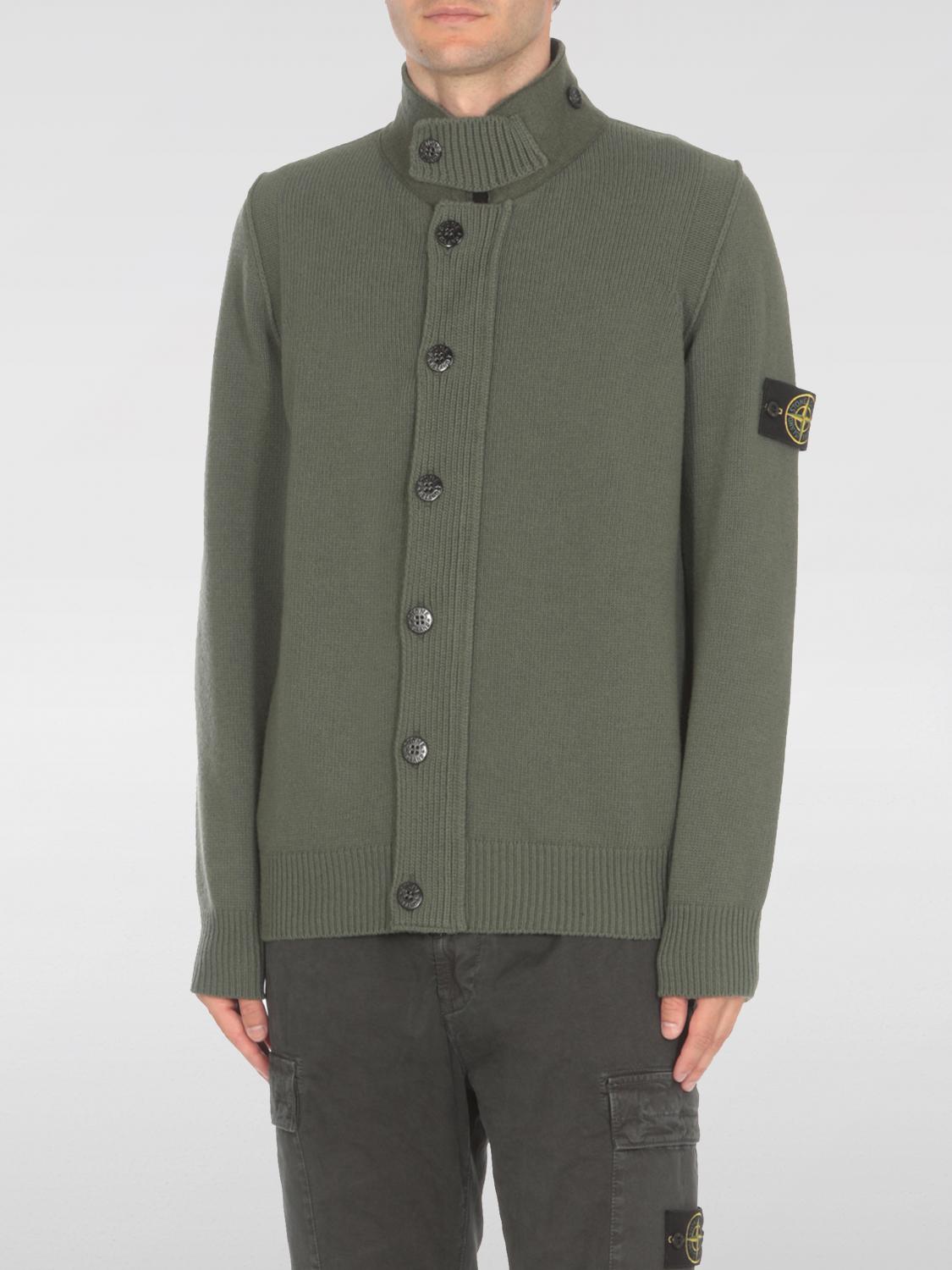 STONE ISLAND STRICKJACKE: Pullover herren Stone Island, Grün - Img 1