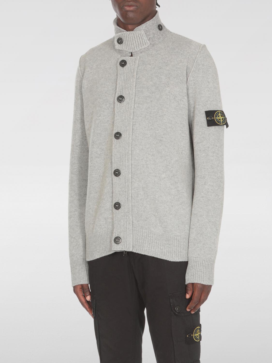 STONE ISLAND STRICKJACKE: Pullover herren Stone Island, Grau - Img 3