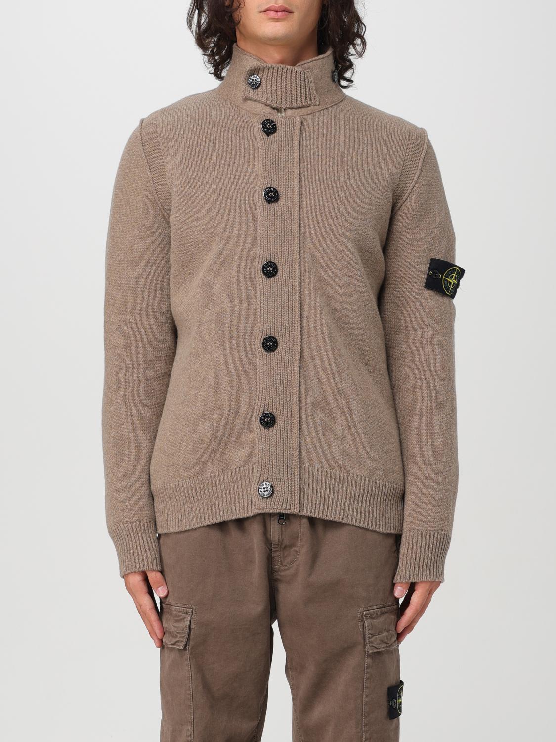 STONE ISLAND STRICKJACKE: Pullover herren Stone Island, Braun - Img 1