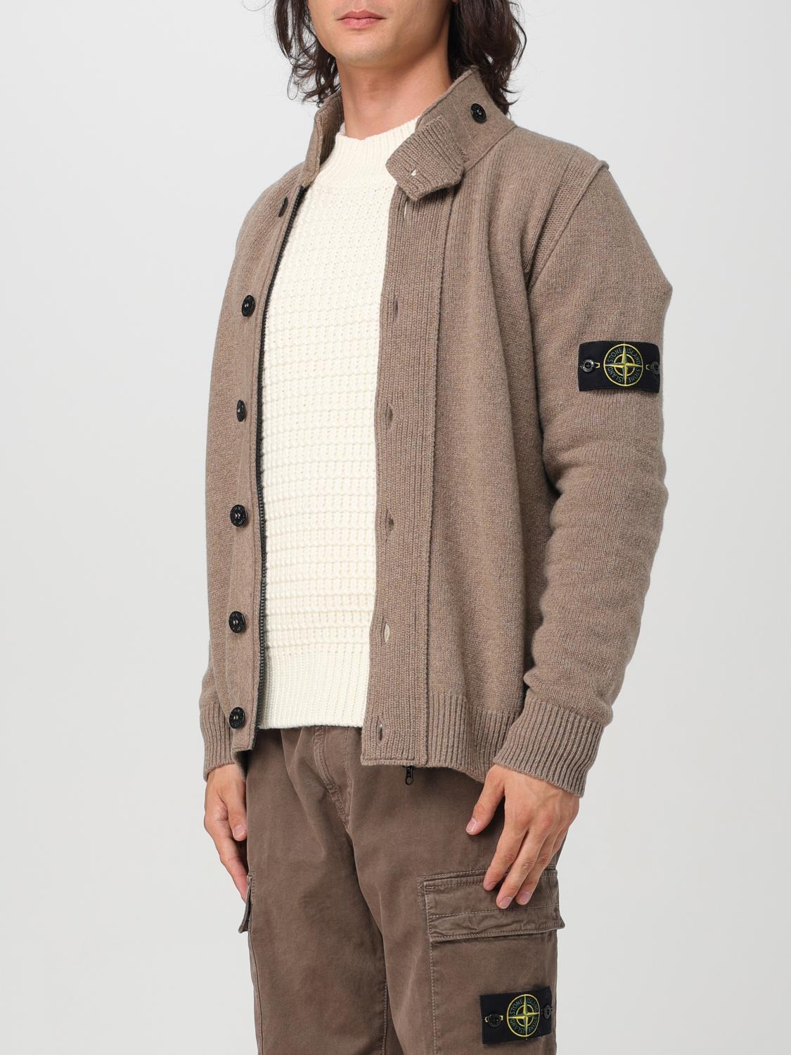 STONE ISLAND STRICKJACKE: Pullover herren Stone Island, Braun - Img 4