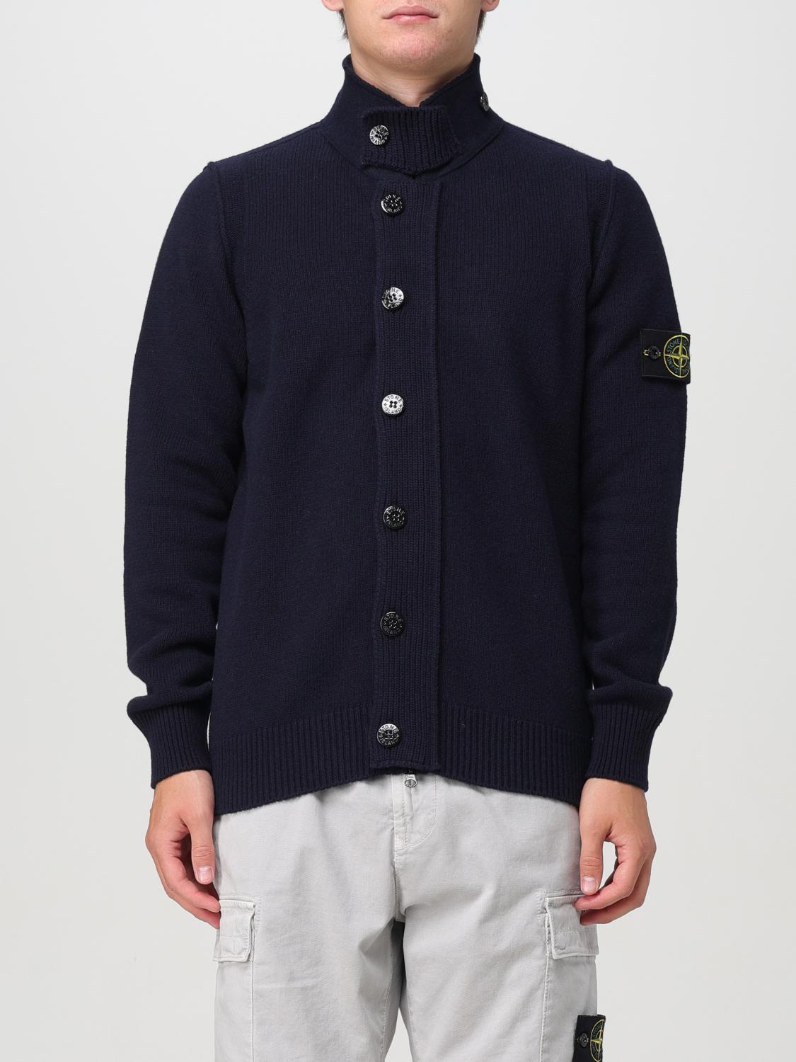 STONE ISLAND STRICKJACKE: Pullover herren Stone Island, Navy - Img 1
