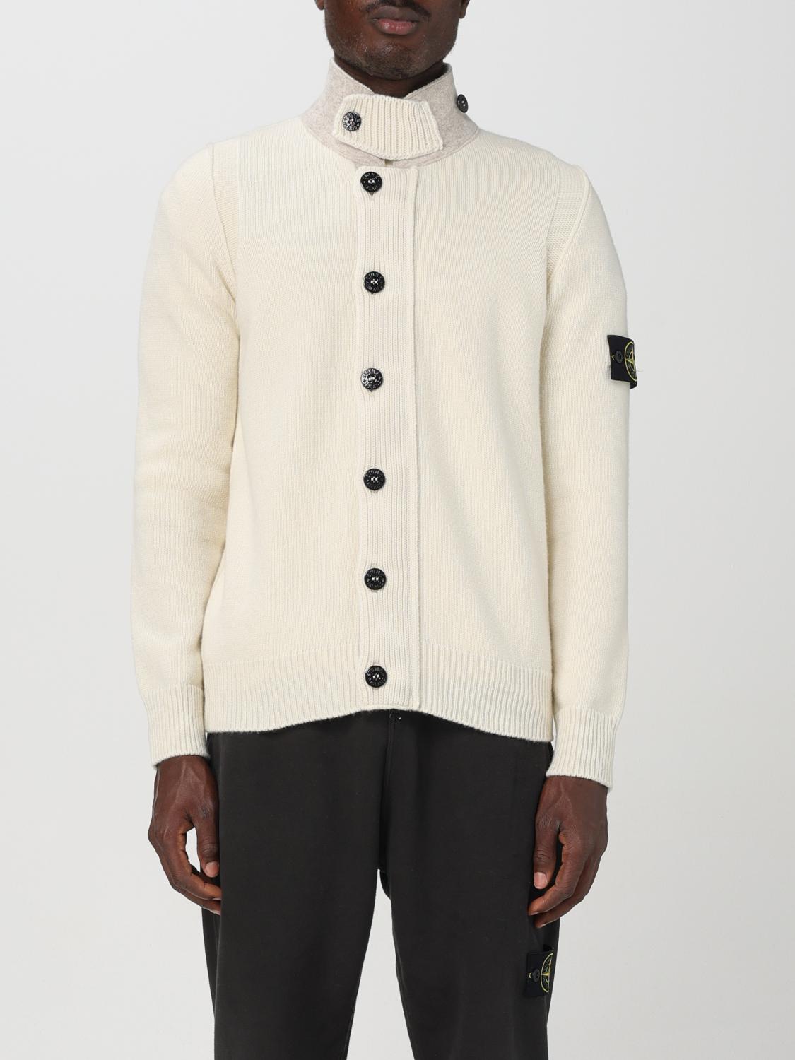 STONE ISLAND STRICKJACKE: Pullover herren Stone Island, Weiss 1 - Img 1