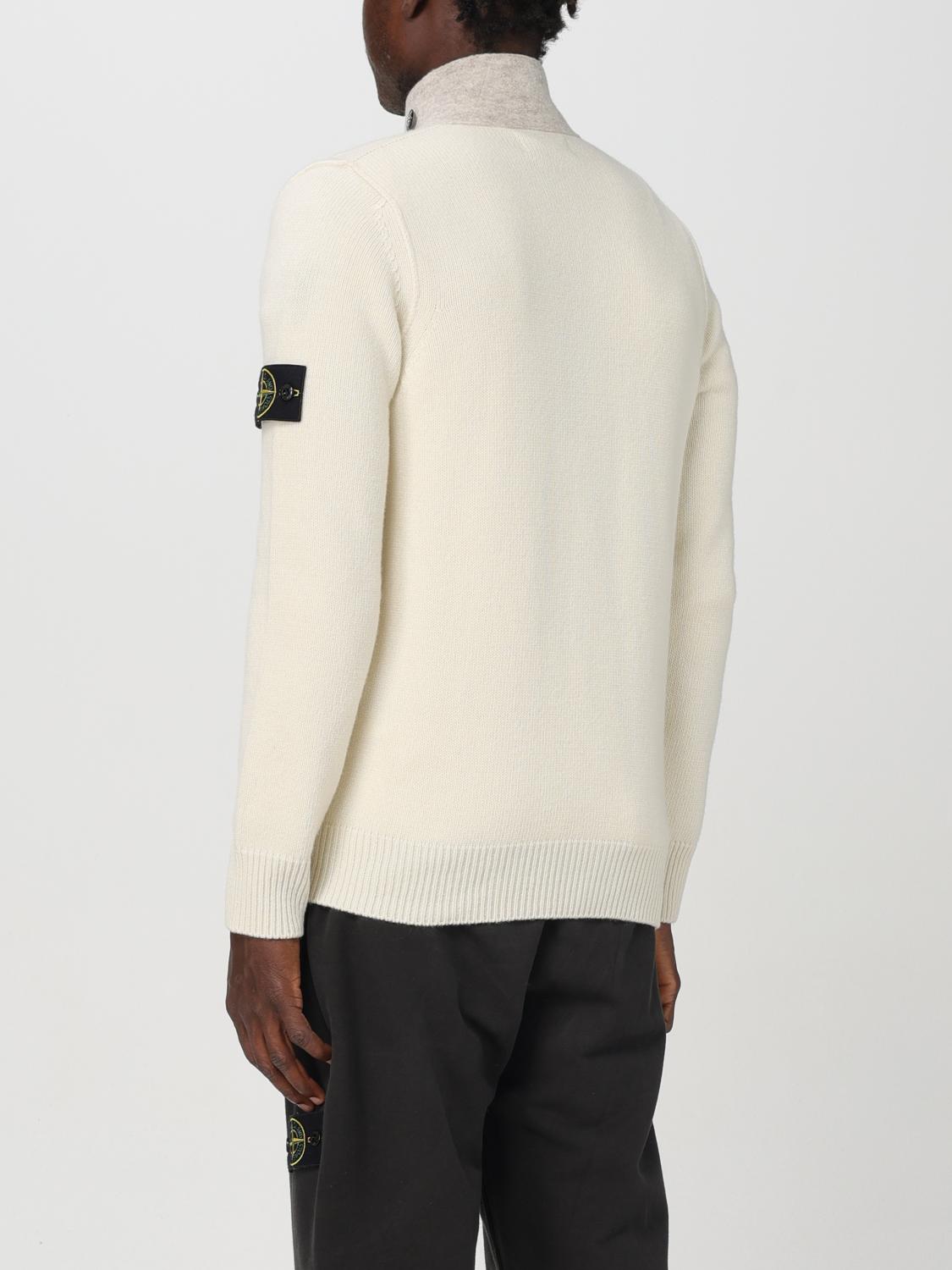 STONE ISLAND STRICKJACKE: Pullover herren Stone Island, Weiss 1 - Img 3