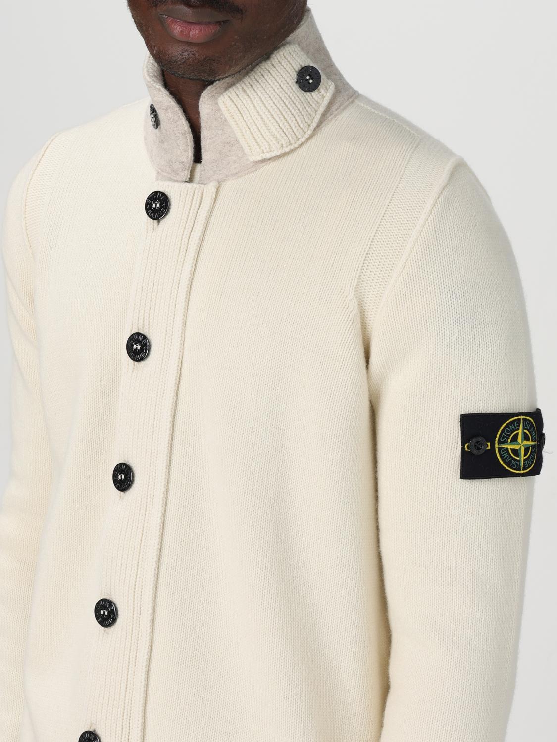 STONE ISLAND STRICKJACKE: Pullover herren Stone Island, Weiss 1 - Img 5