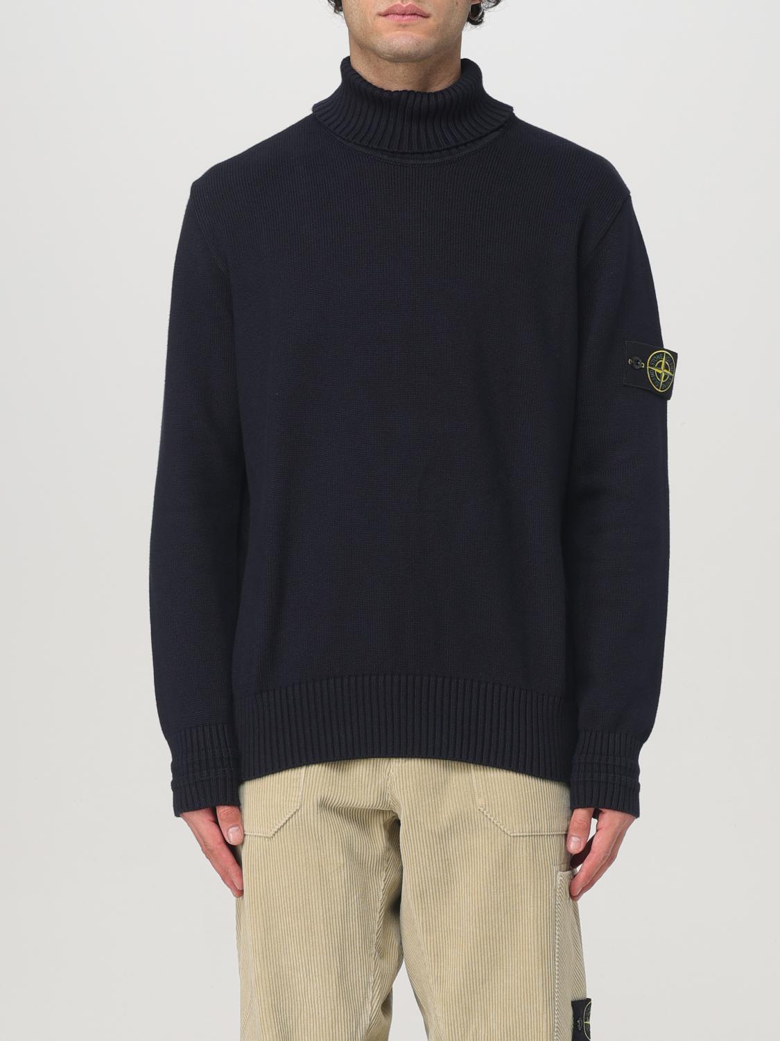 STONE ISLAND JERSEY: Jersey hombre Stone Island, Azul Oscuro - Img 1