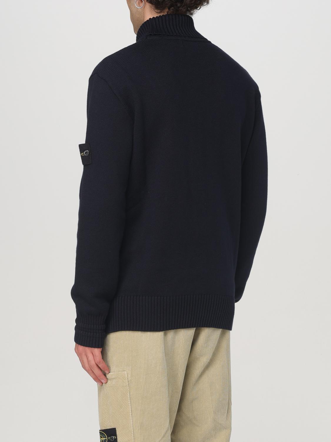 STONE ISLAND JERSEY: Jersey hombre Stone Island, Azul Oscuro - Img 3