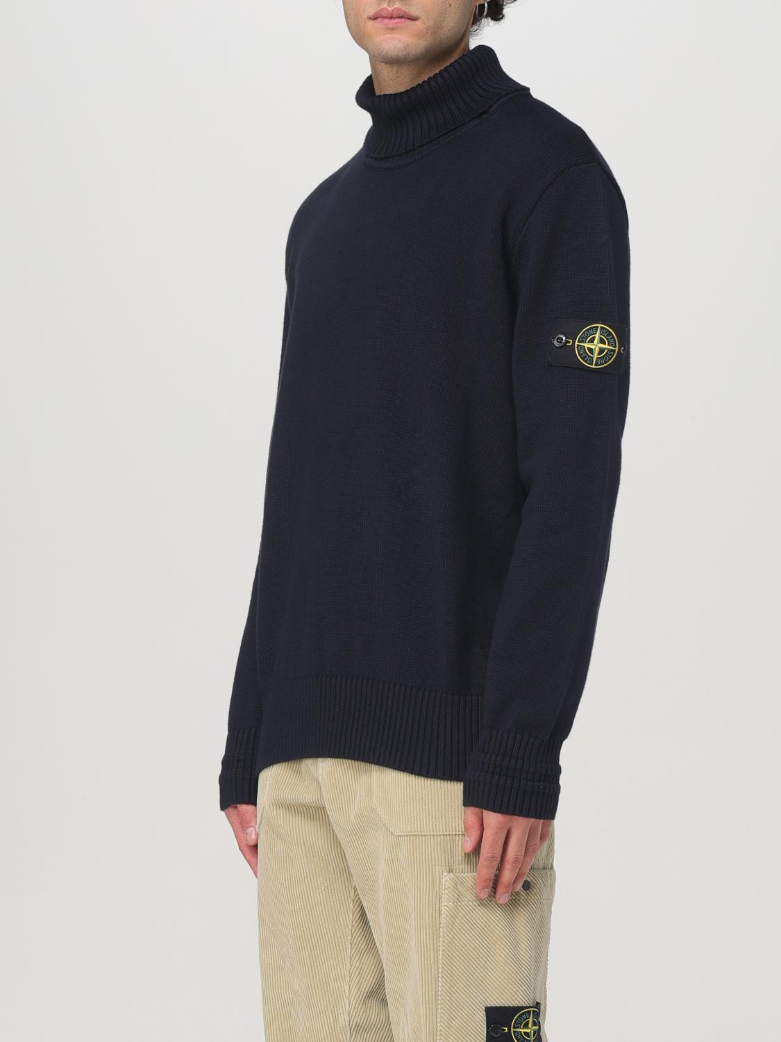 STONE ISLAND JERSEY: Jersey hombre Stone Island, Azul Oscuro - Img 4