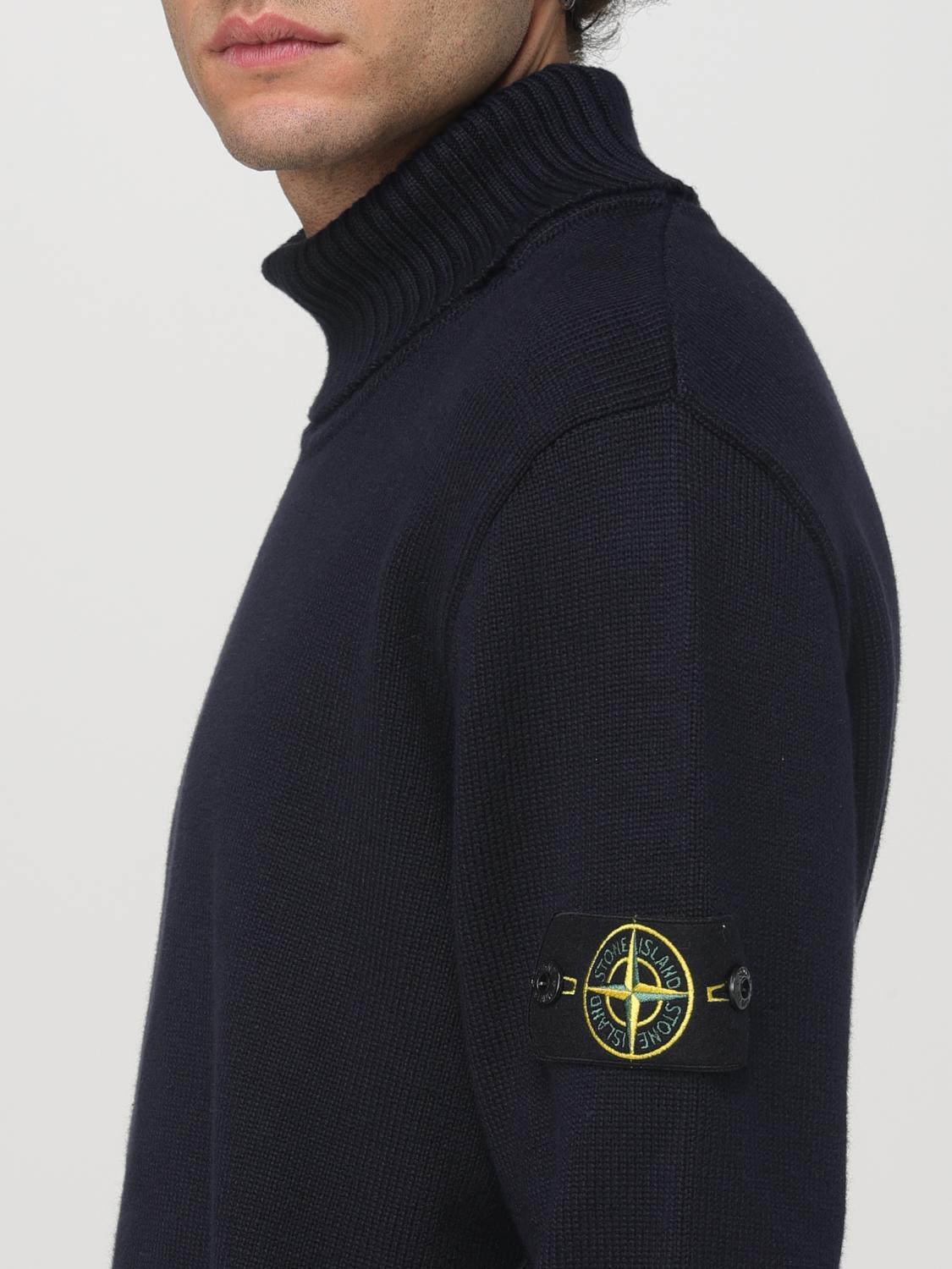 STONE ISLAND JERSEY: Jersey hombre Stone Island, Azul Oscuro - Img 5