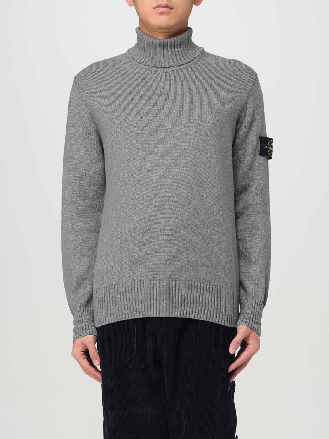 STONE ISLAND PULLOVER: Pullover herren Stone Island, Grau - Img 1