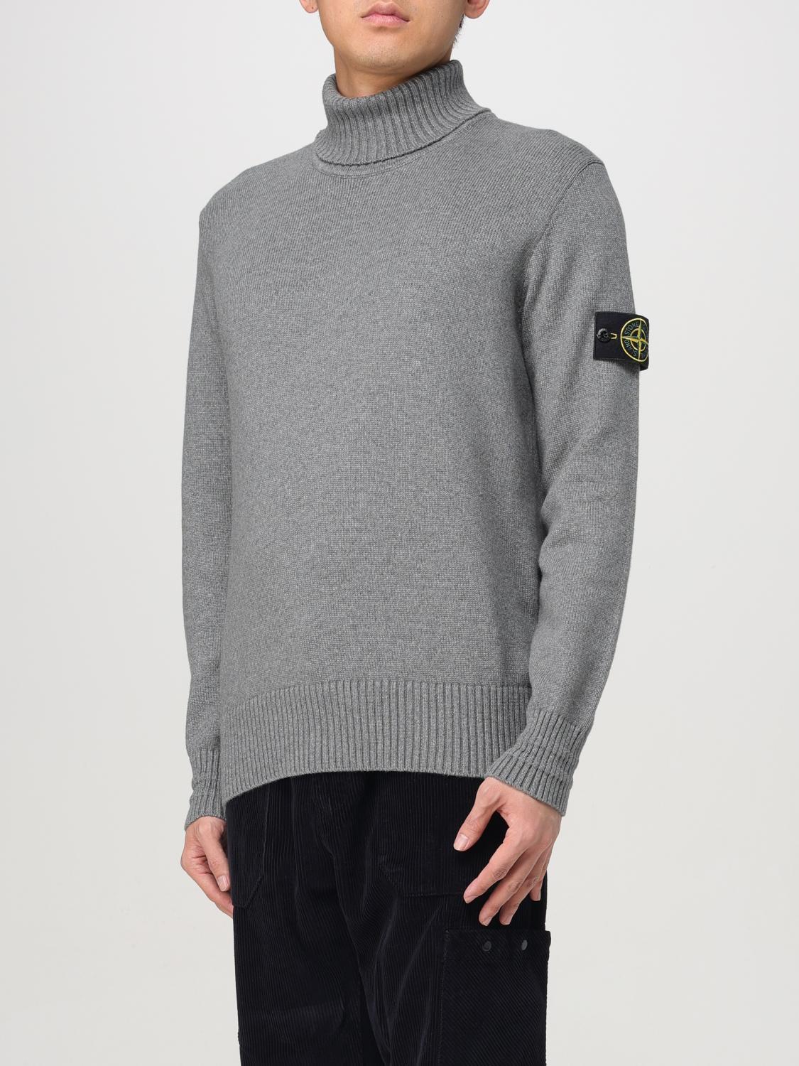 STONE ISLAND PULLOVER: Pullover herren Stone Island, Grau - Img 4