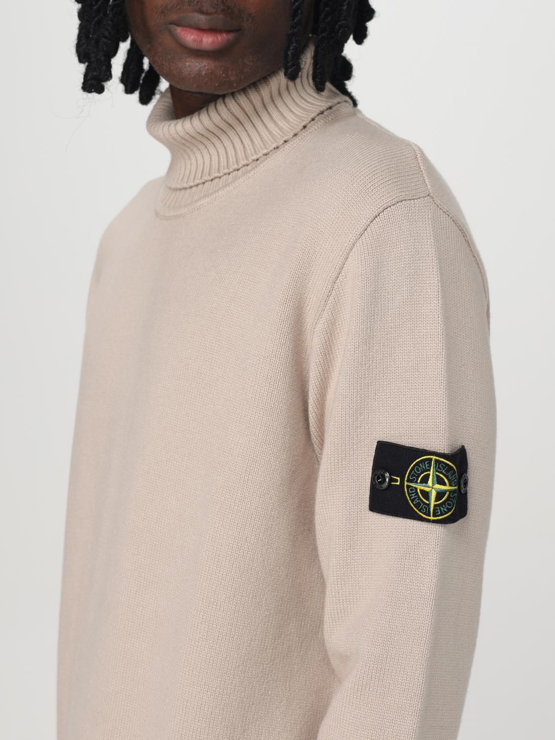 STONE ISLAND PULLOVER: Pullover herren Stone Island, Beige - Img 4