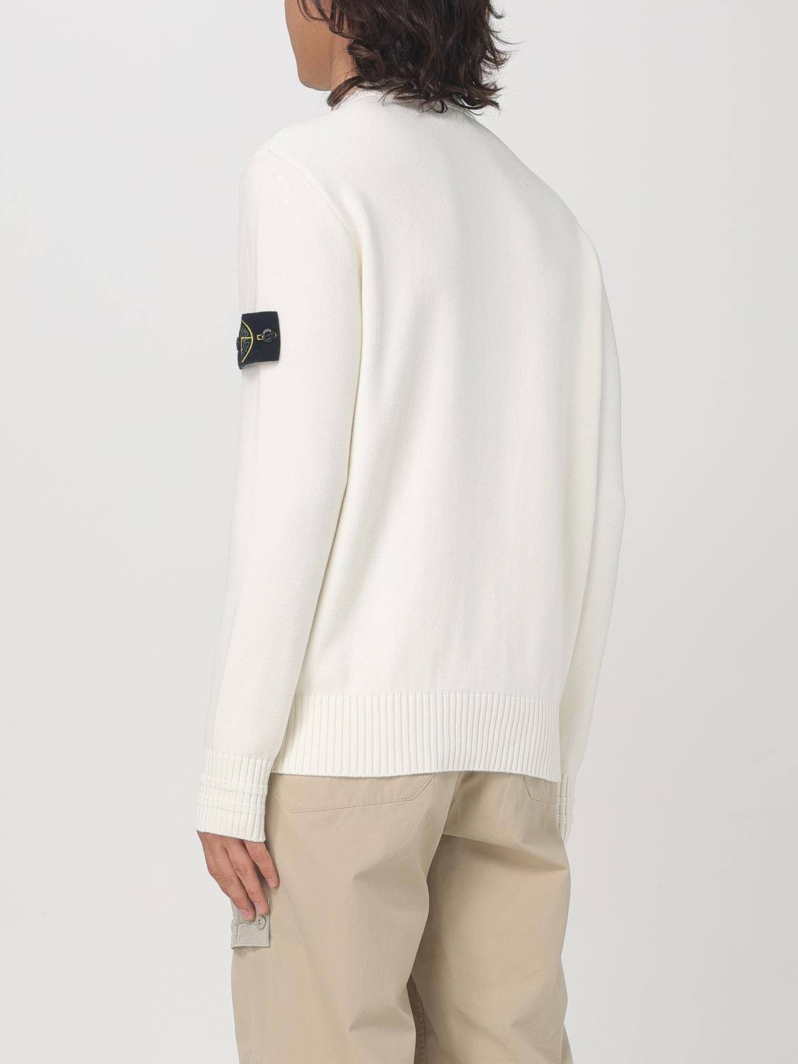 STONE ISLAND JERSEY: Jersey hombre Stone Island, Blanco - Img 3