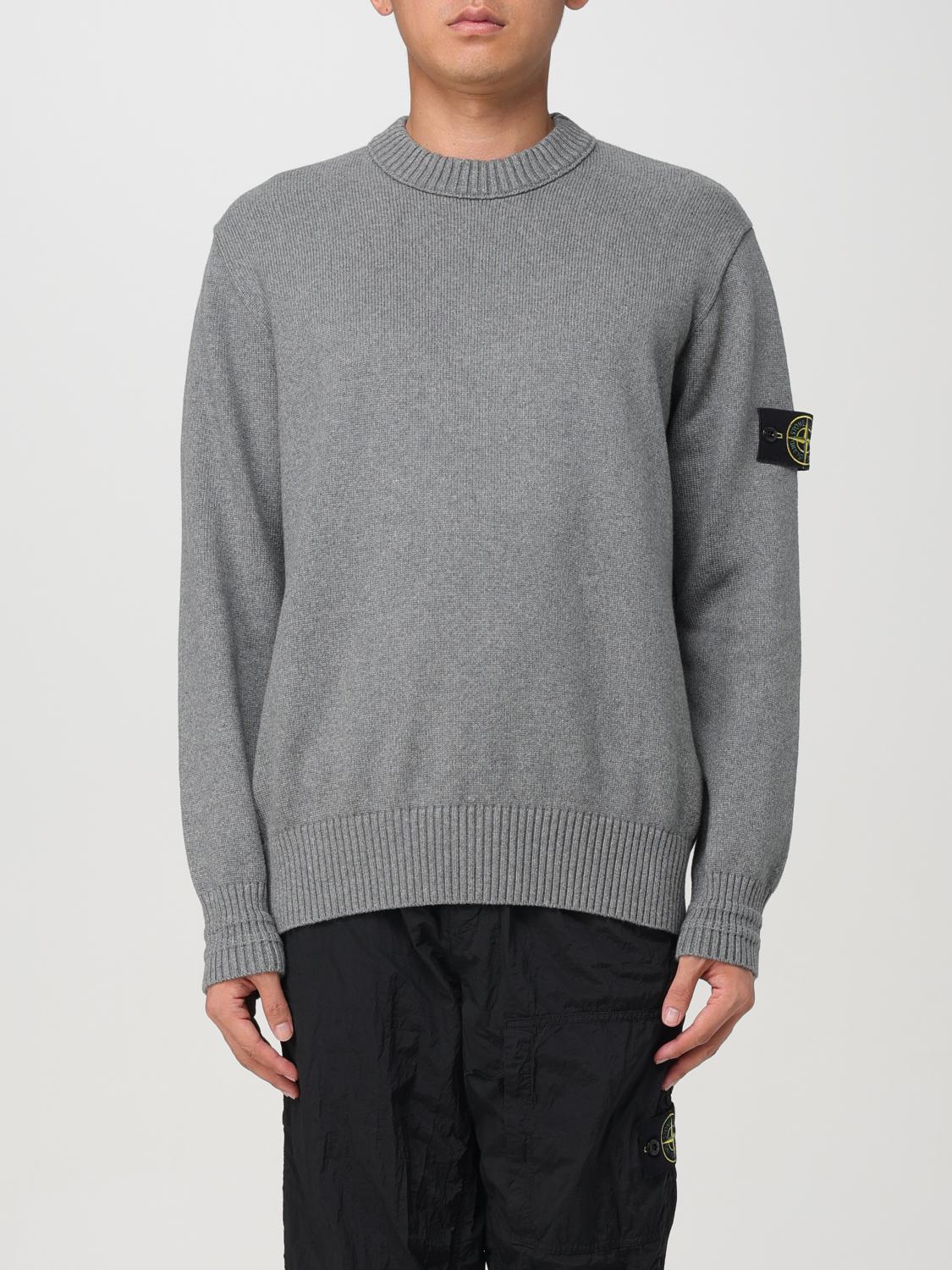 STONE ISLAND PULLOVER: Pullover herren Stone Island, Grau - Img 1