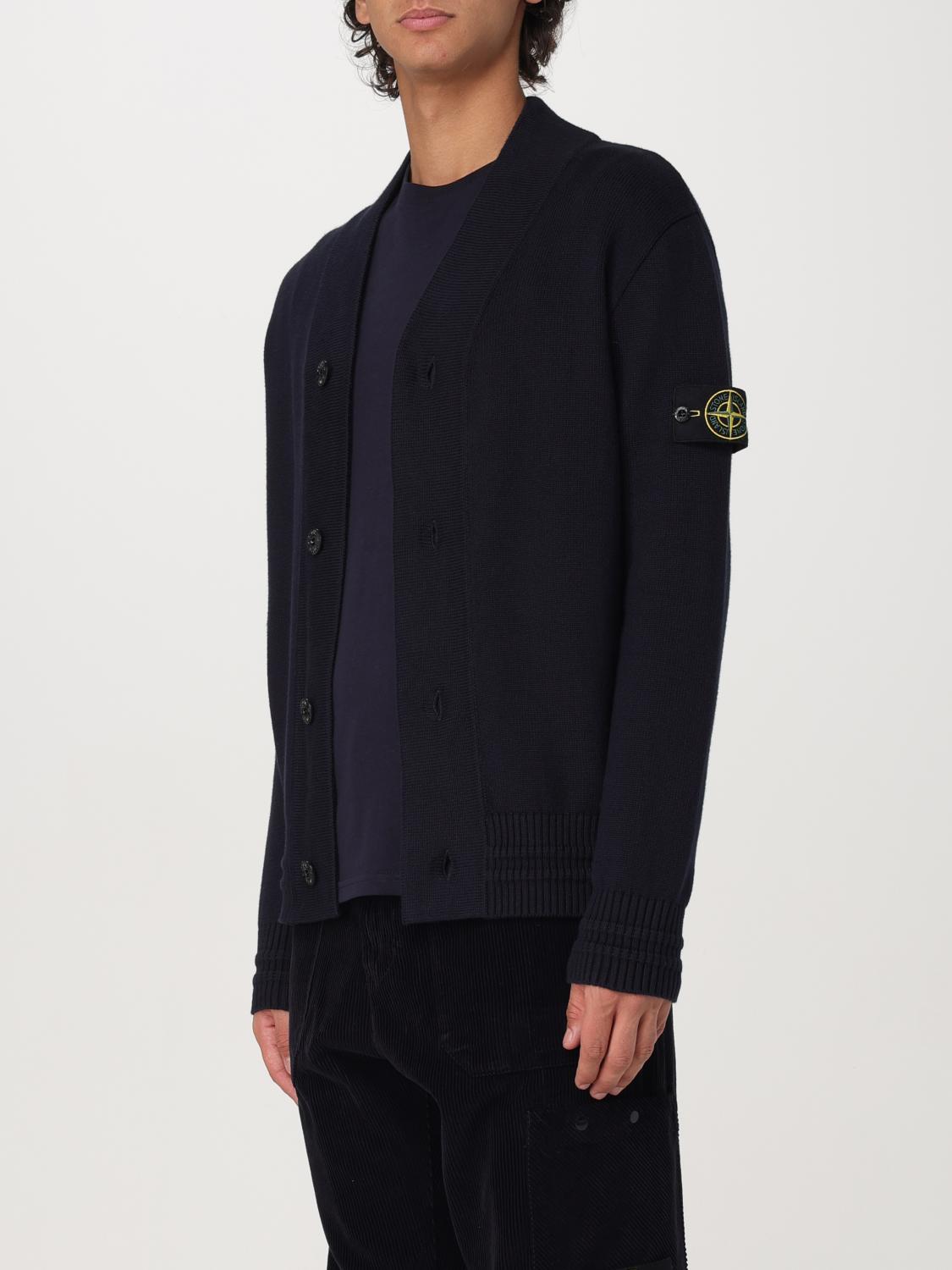 STONE ISLAND CARDIGAN: Sweater men Stone Island, Navy - Img 3