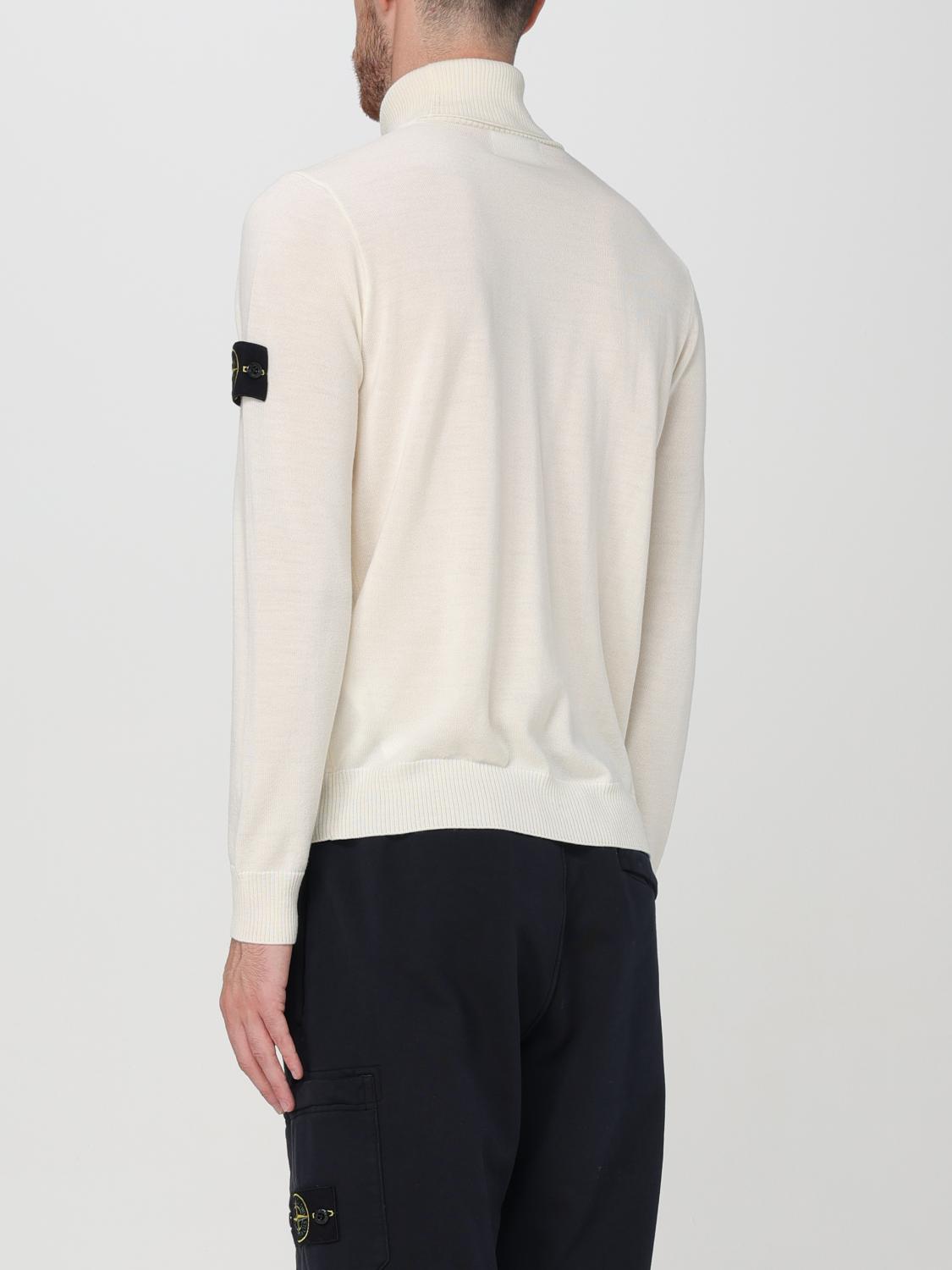 STONE ISLAND PULLOVER: Pullover herren Stone Island, Weiß - Img 3