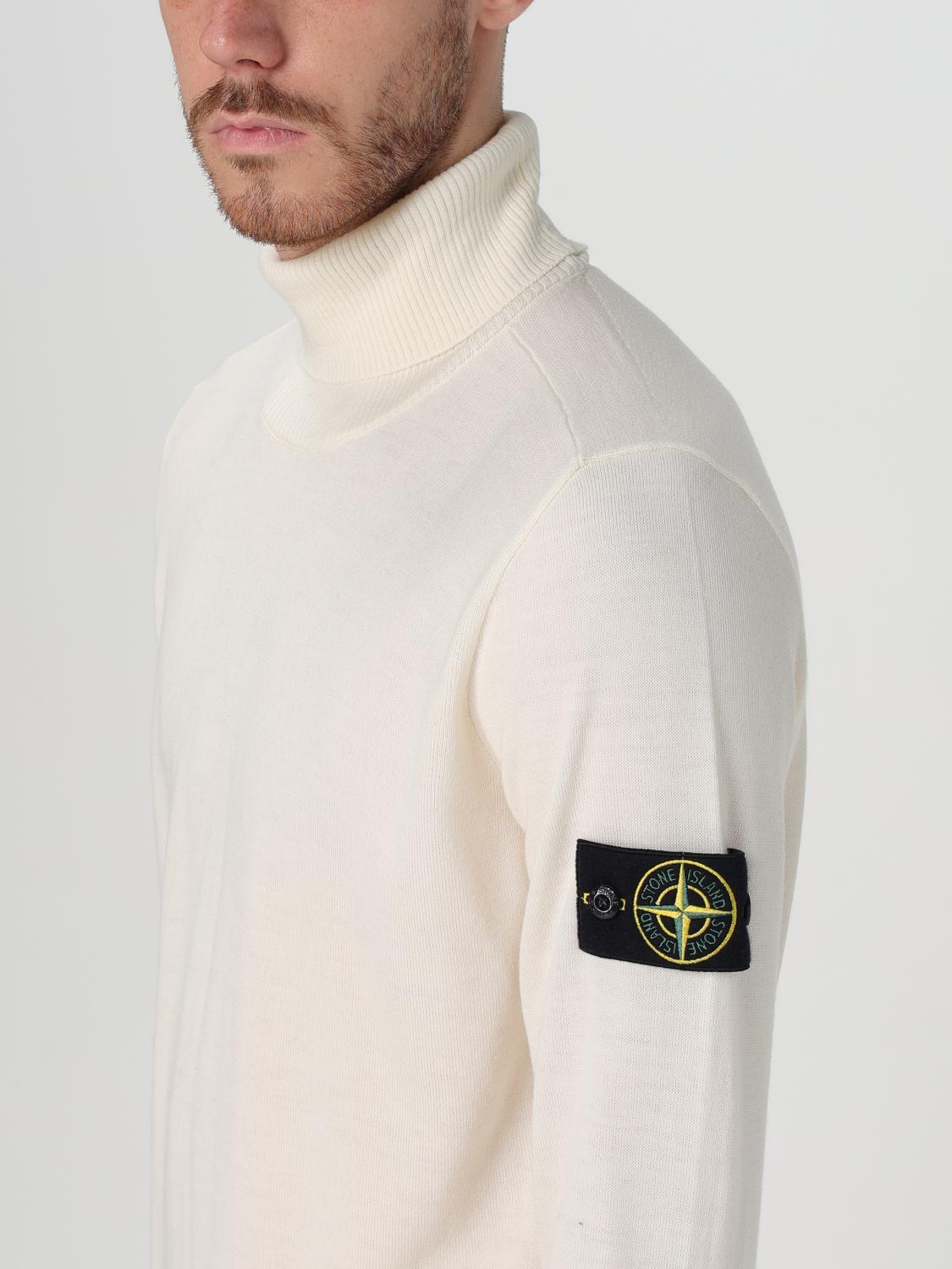 STONE ISLAND PULLOVER: Pullover herren Stone Island, Weiß - Img 5