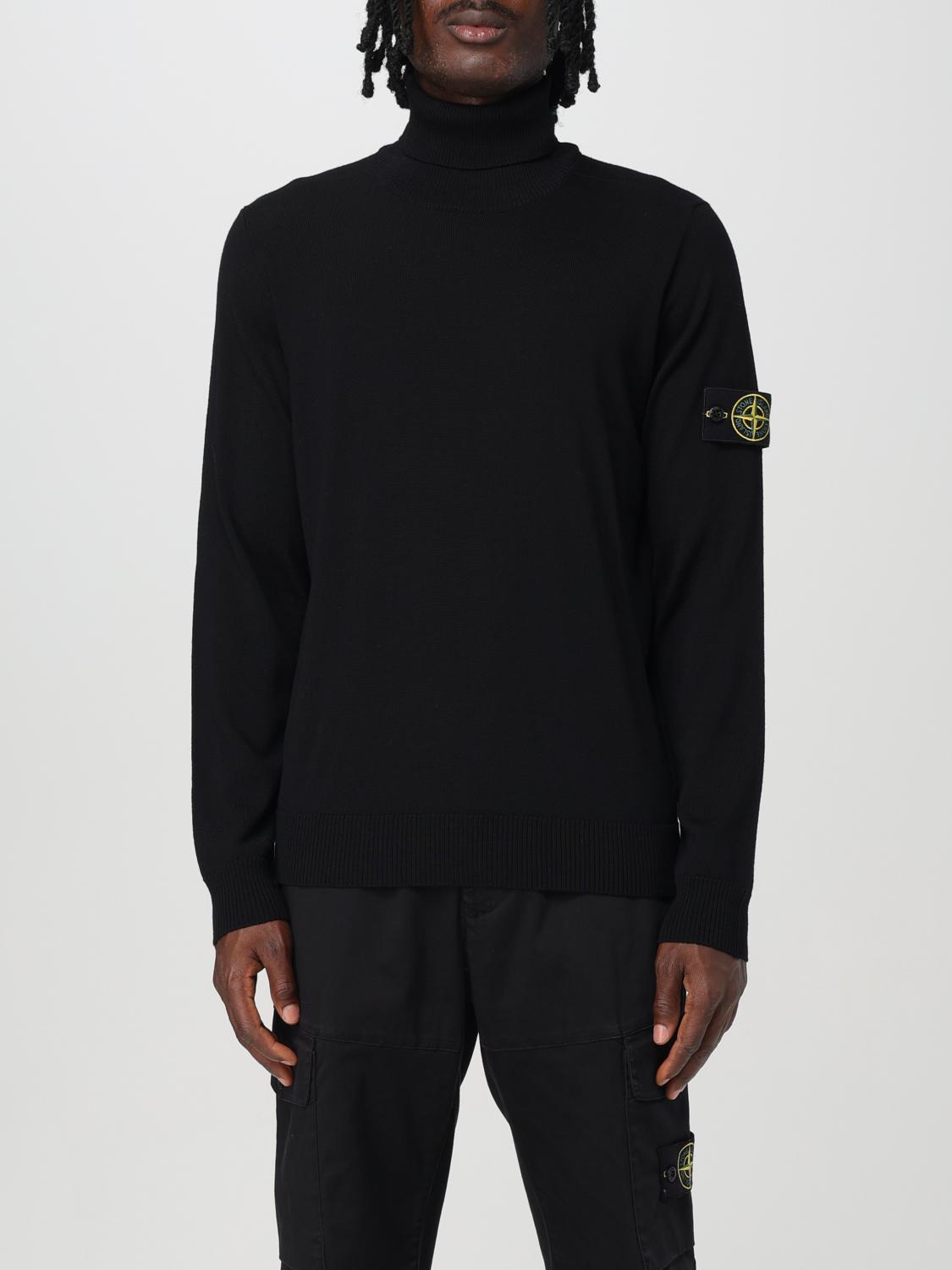 STONE ISLAND PULLOVER: Pullover herren Stone Island, Schwarz - Img 1