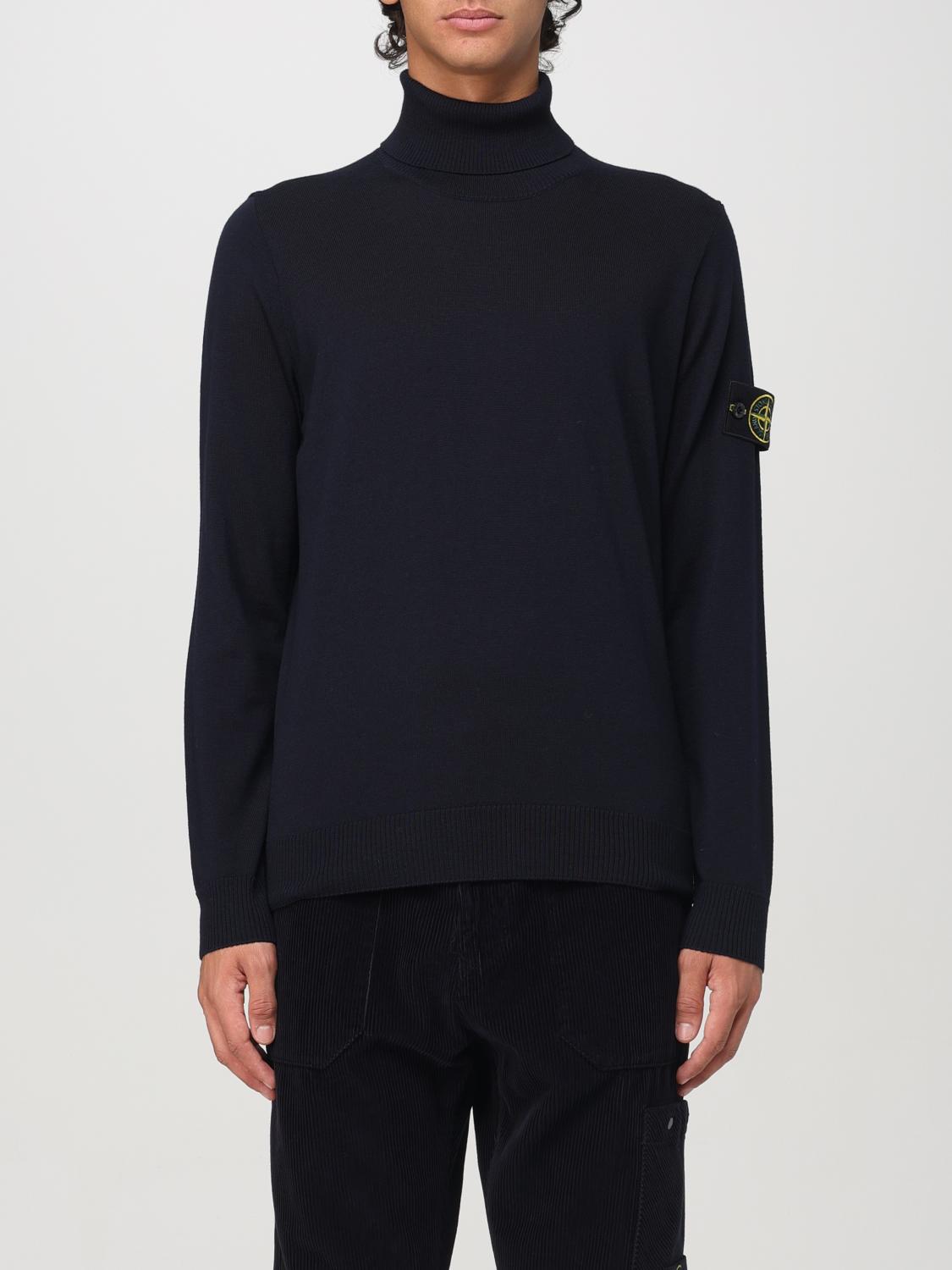 STONE ISLAND SWEATER: Sweater men Stone Island, Blue - Img 1
