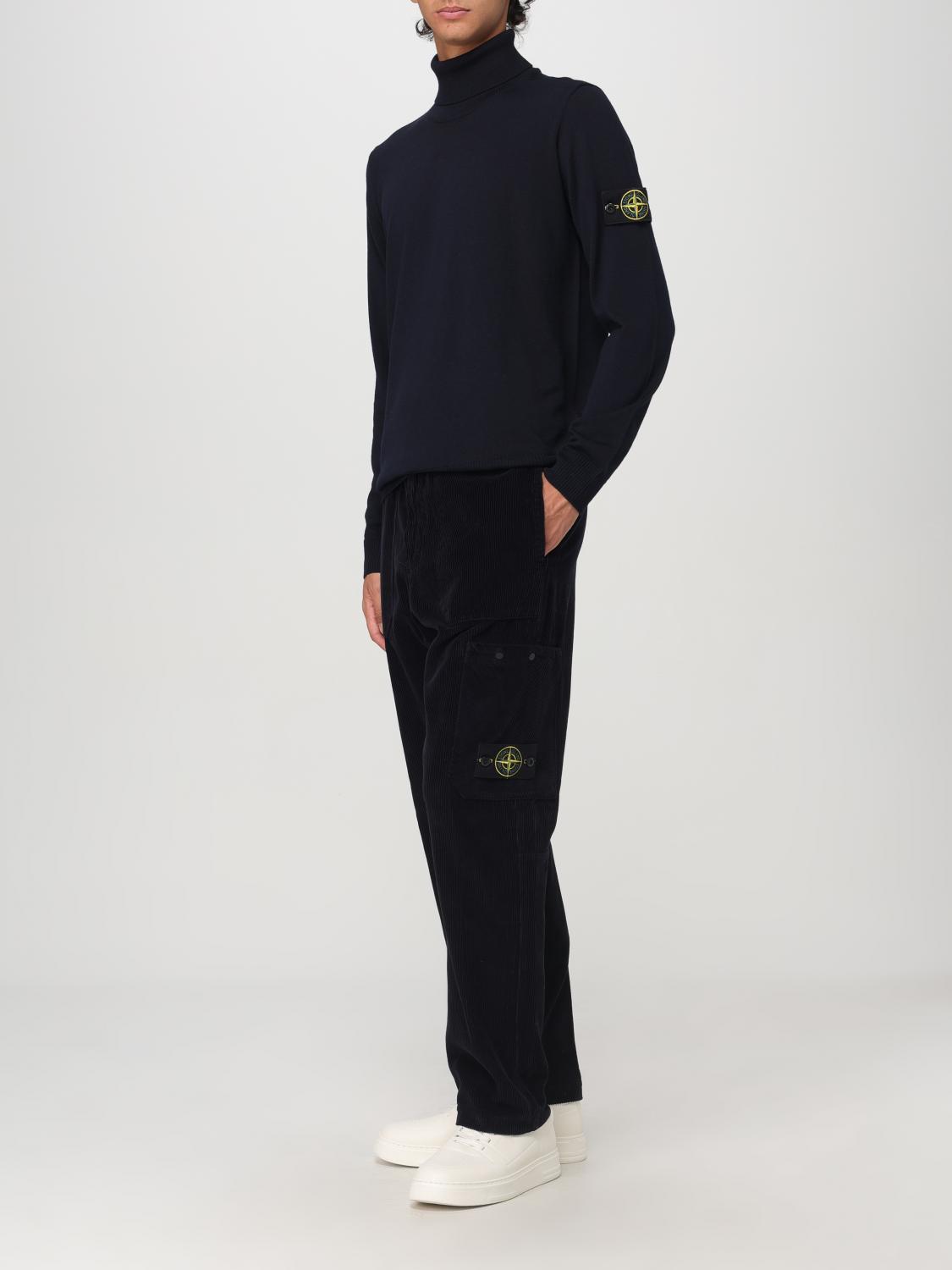 STONE ISLAND SWEATER: Sweater men Stone Island, Blue - Img 2