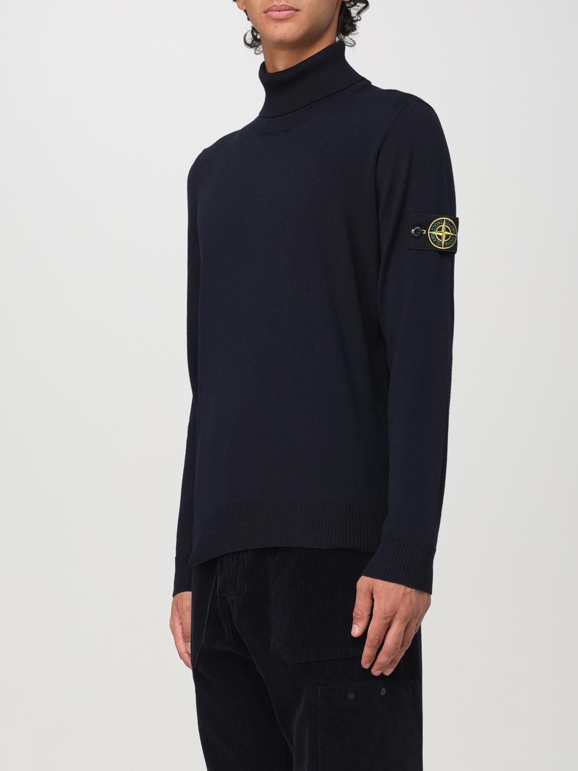 STONE ISLAND SWEATER: Sweater men Stone Island, Blue - Img 4