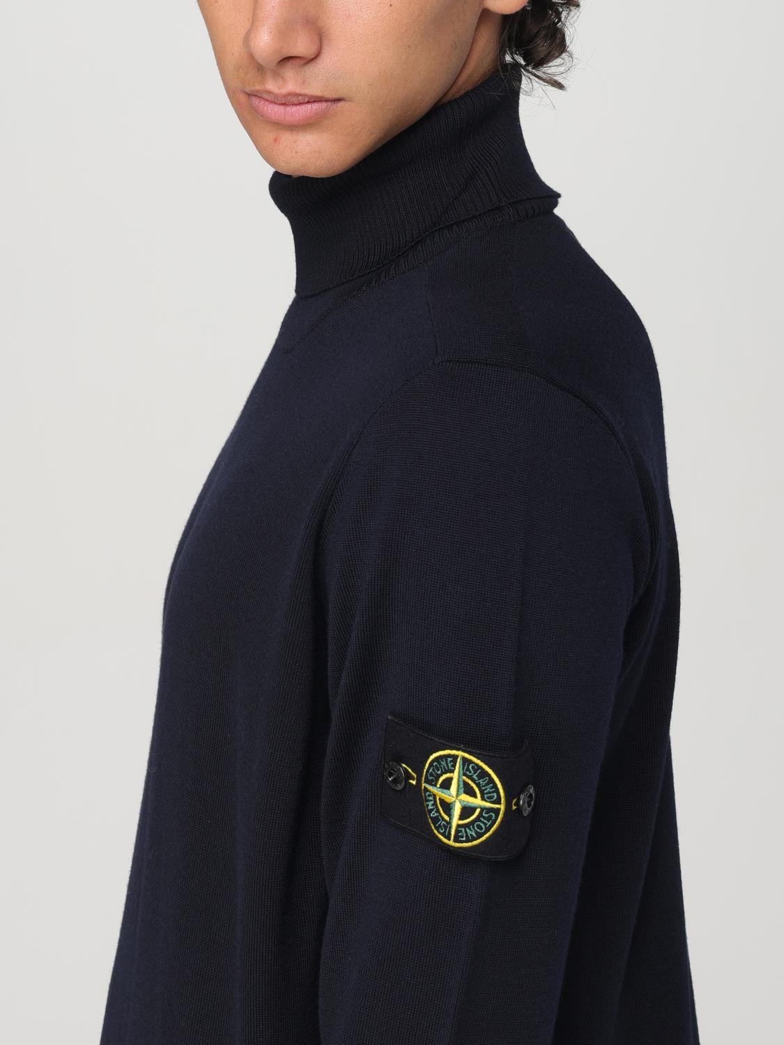 STONE ISLAND SWEATER: Sweater men Stone Island, Blue - Img 5