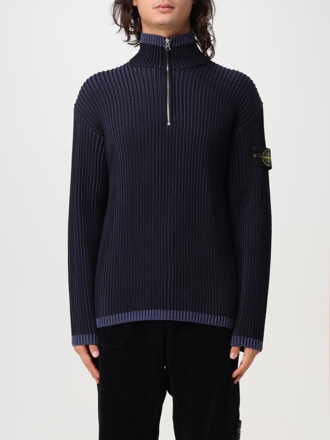 STONE ISLAND PULLOVER: Pullover herren Stone Island, Blau - Img 1