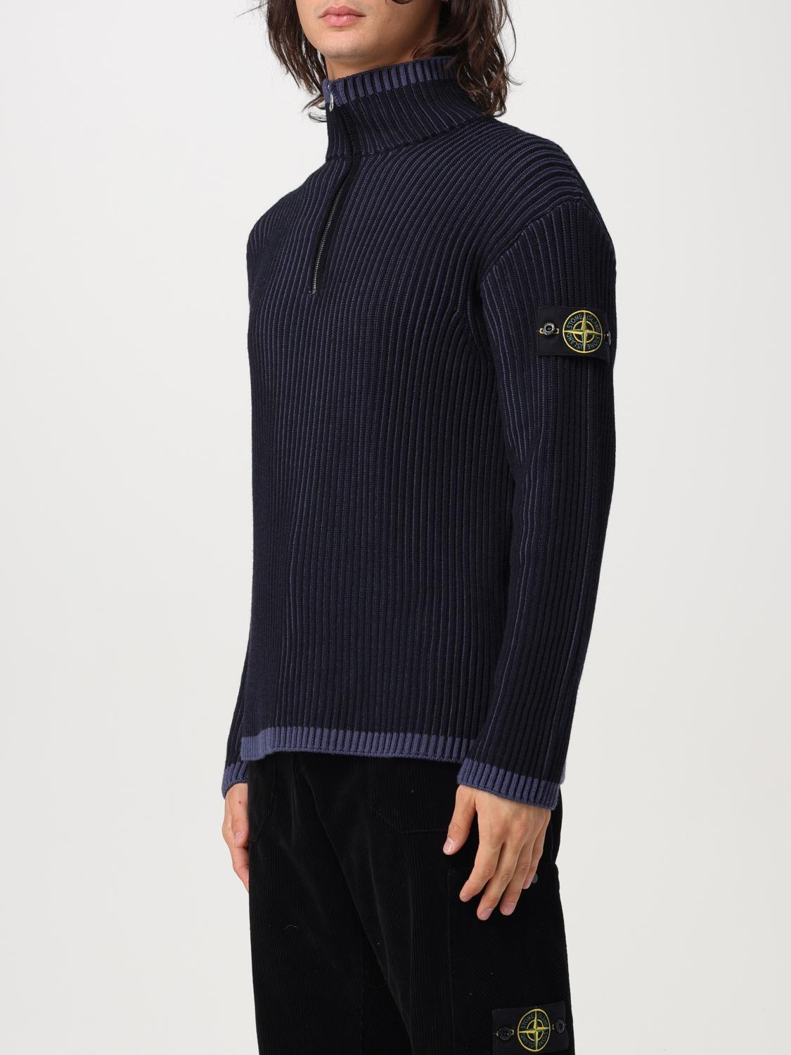 STONE ISLAND JERSEY: Jersey hombre Stone Island, Azul Oscuro - Img 4