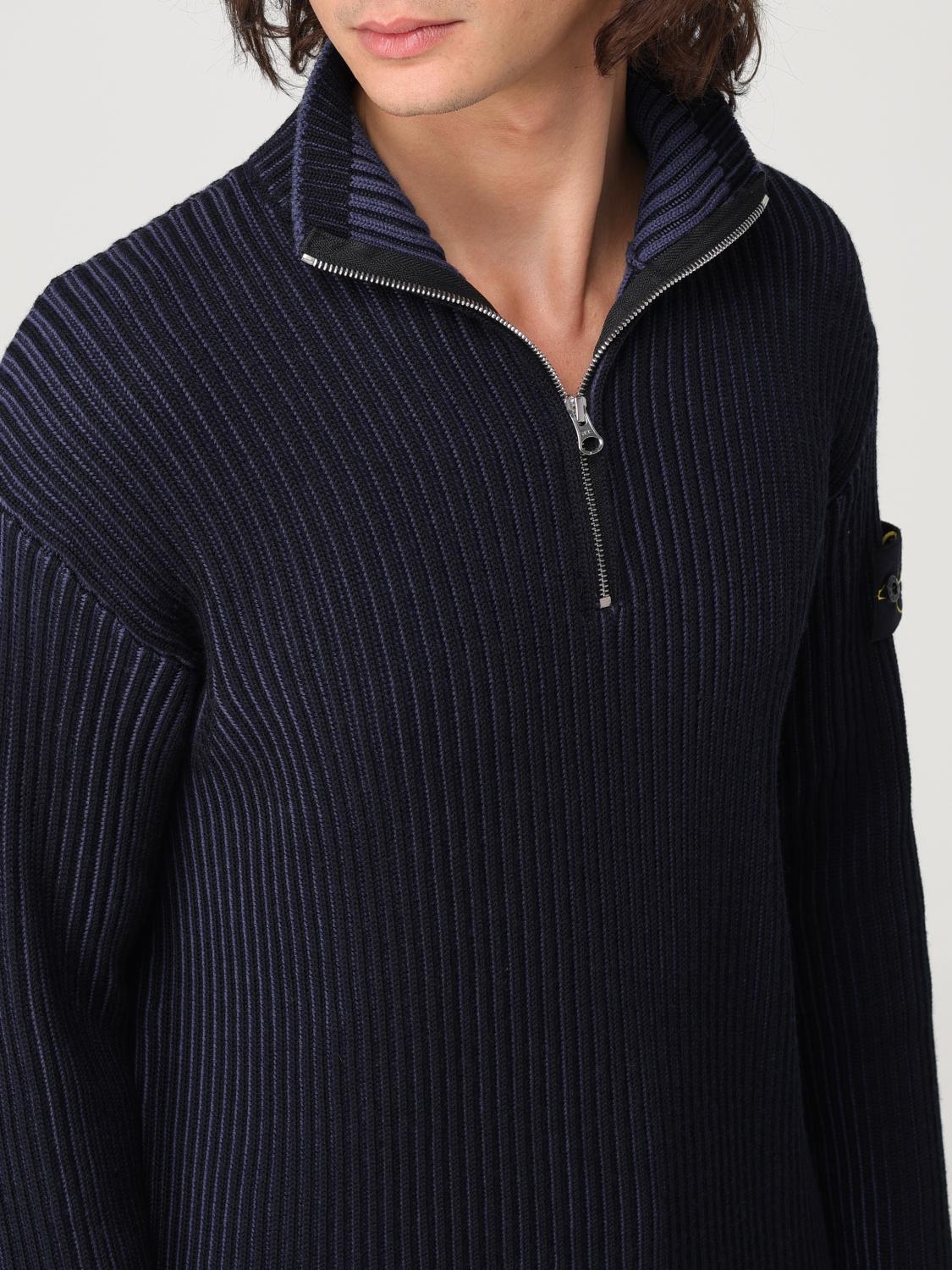 STONE ISLAND JERSEY: Jersey hombre Stone Island, Azul Oscuro - Img 5