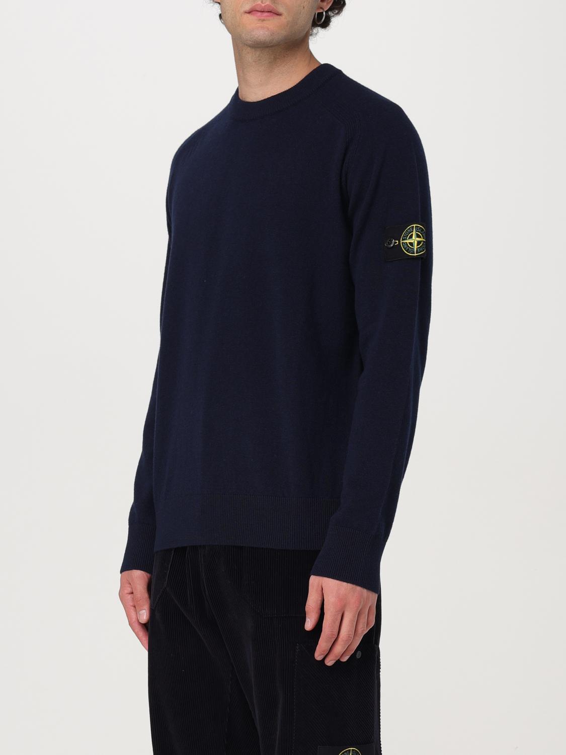 STONE ISLAND JERSEY: Jersey hombre Stone Island, Azul Oscuro - Img 4