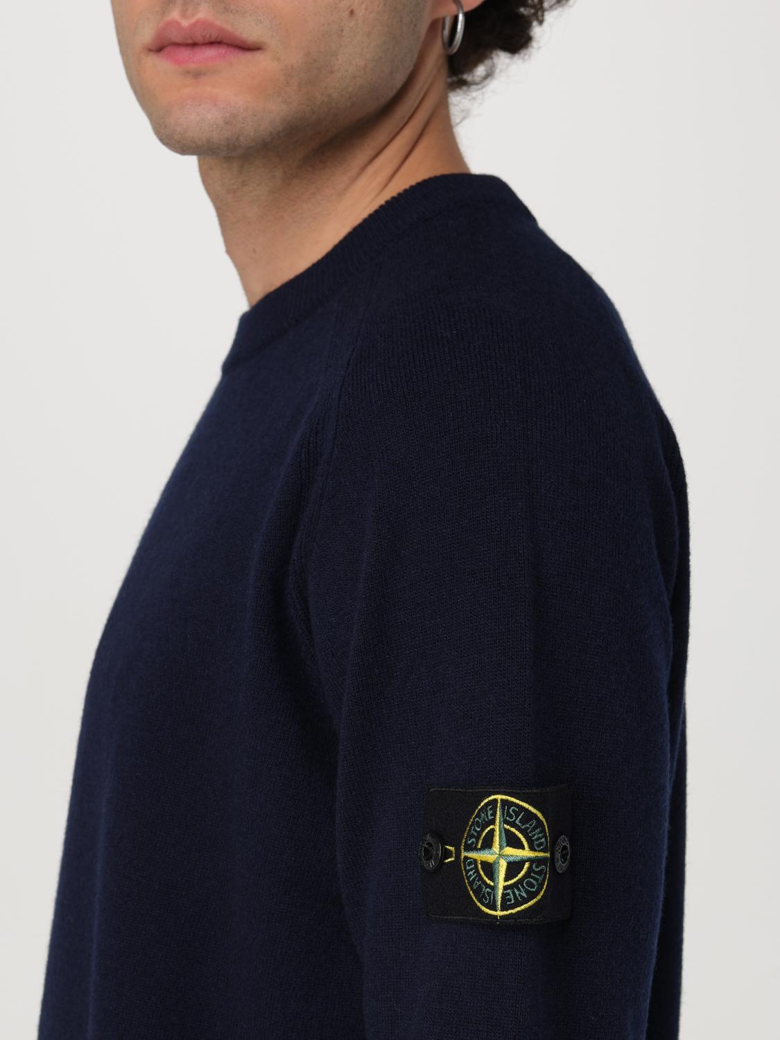 STONE ISLAND JERSEY: Jersey hombre Stone Island, Azul Oscuro - Img 5