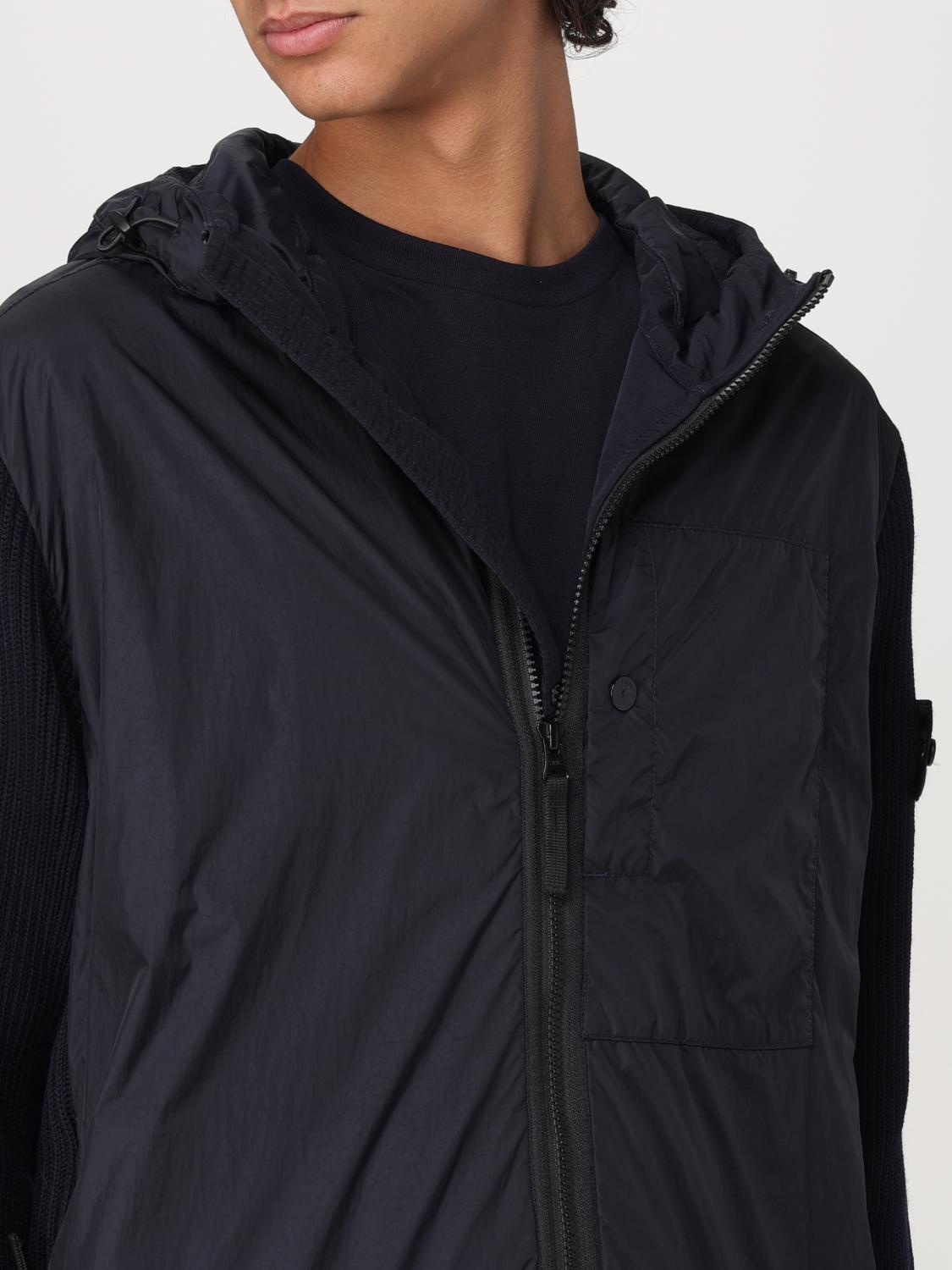 STONE ISLAND CHAQUETA: Chaqueta hombre Stone Island, Azul Oscuro - Img 5