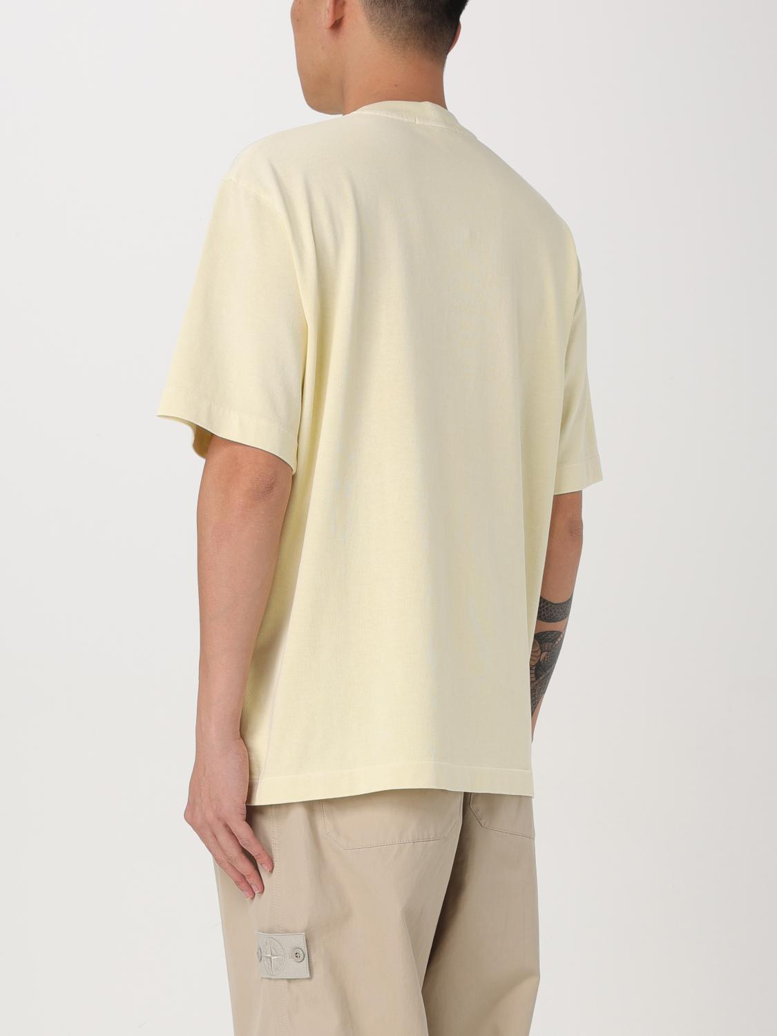 STONE ISLAND T-SHIRT: T-shirt men Stone Island, Yellow Cream - Img 3