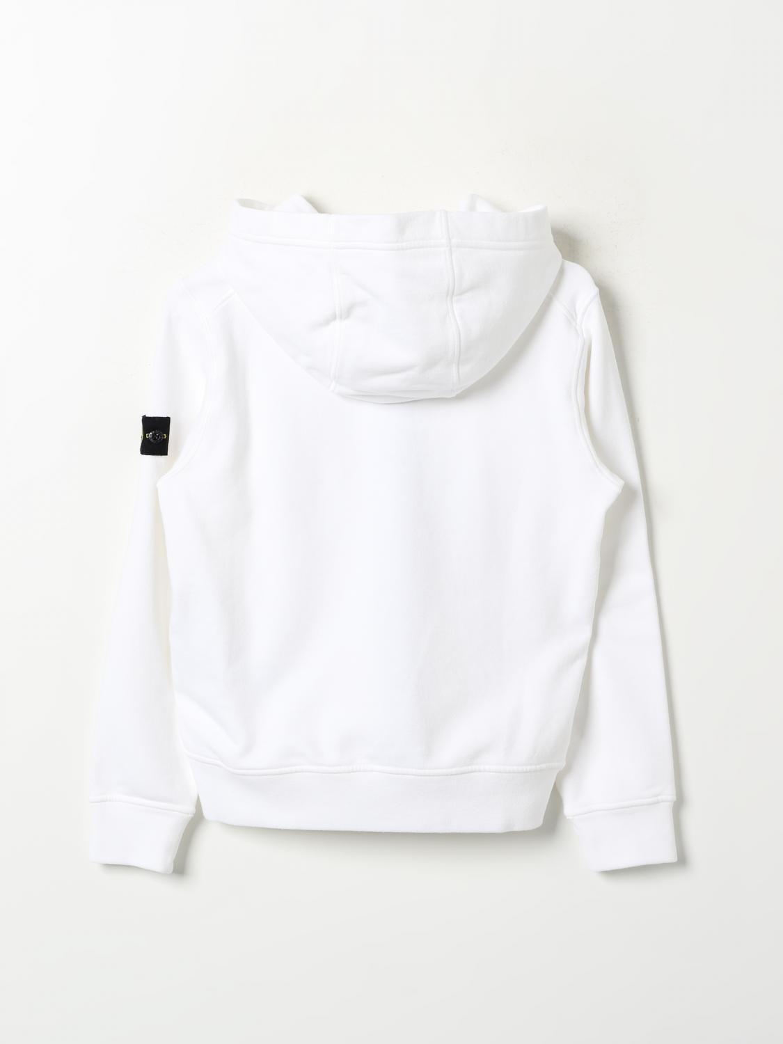 STONE ISLAND JUNIOR SWEATER: Sweater kids Stone Island Junior, White - Img 2