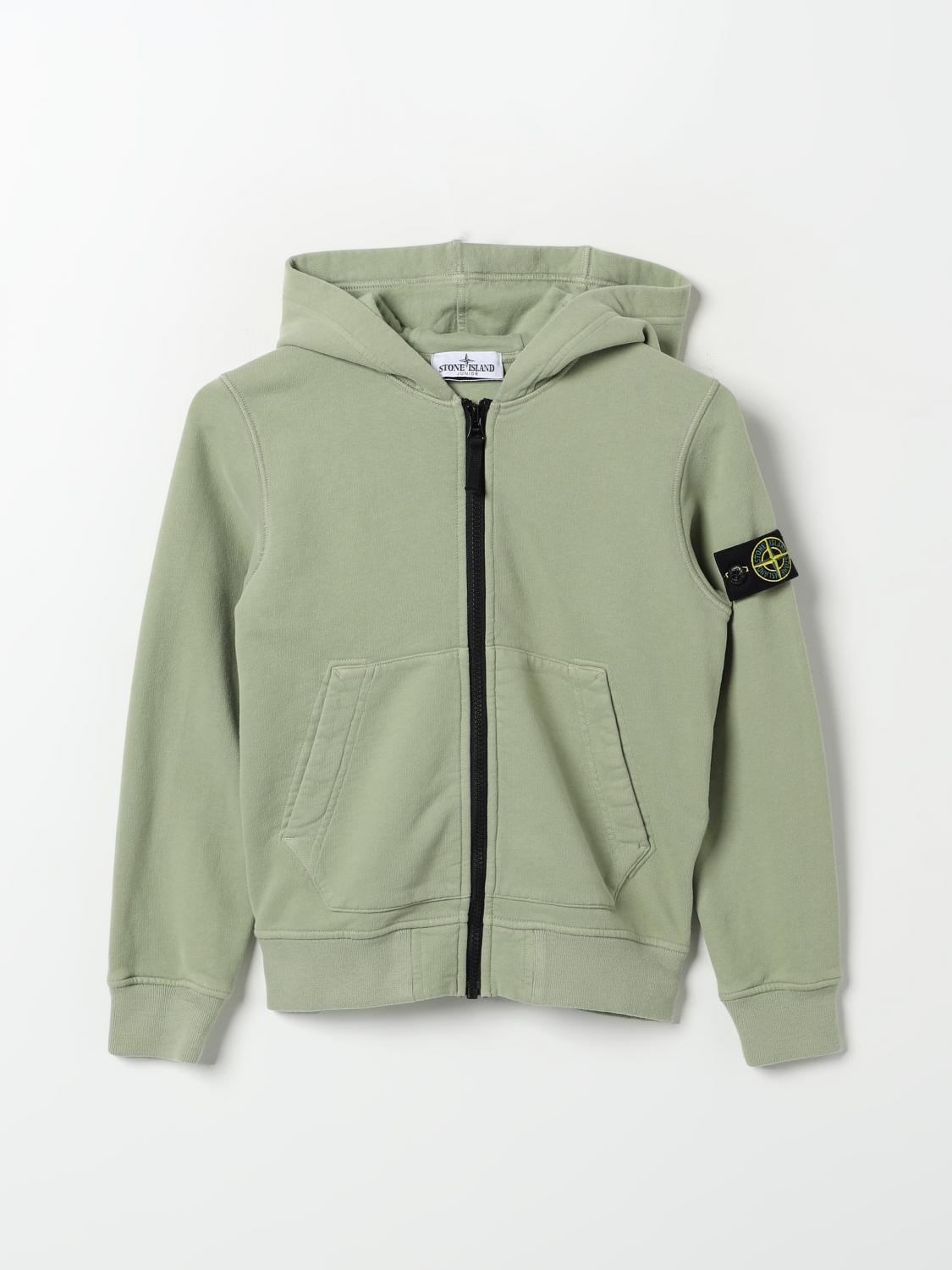 STONE ISLAND JUNIOR SWEATER: Sweater kids Stone Island Junior, Green - Img 1