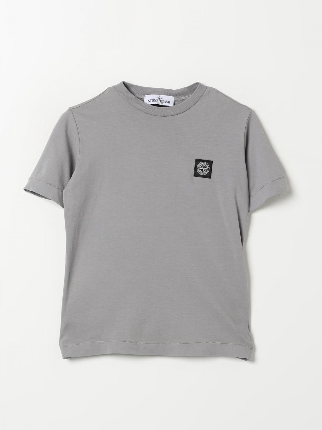 STONE ISLAND JUNIOR T-SHIRT: T-shirt kids Stone Island Junior, Grey - Img 1