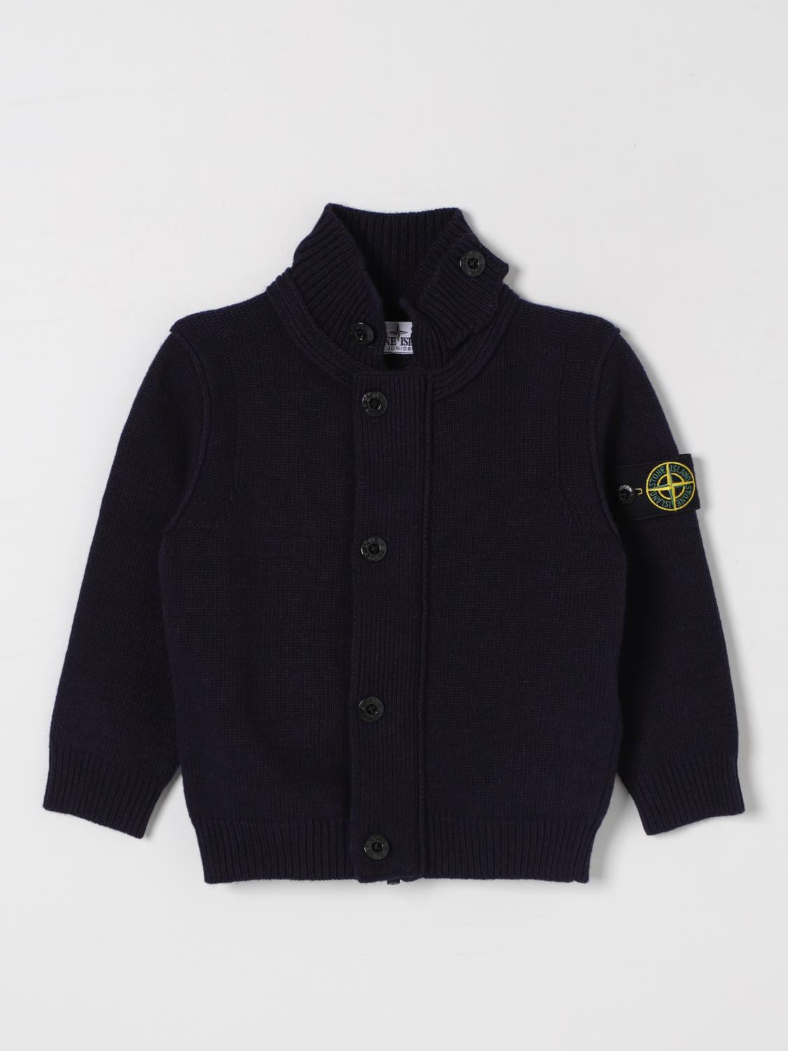 STONE ISLAND JUNIOR SWEATER: Sweater kids Stone Island Junior, Blue - Img 1